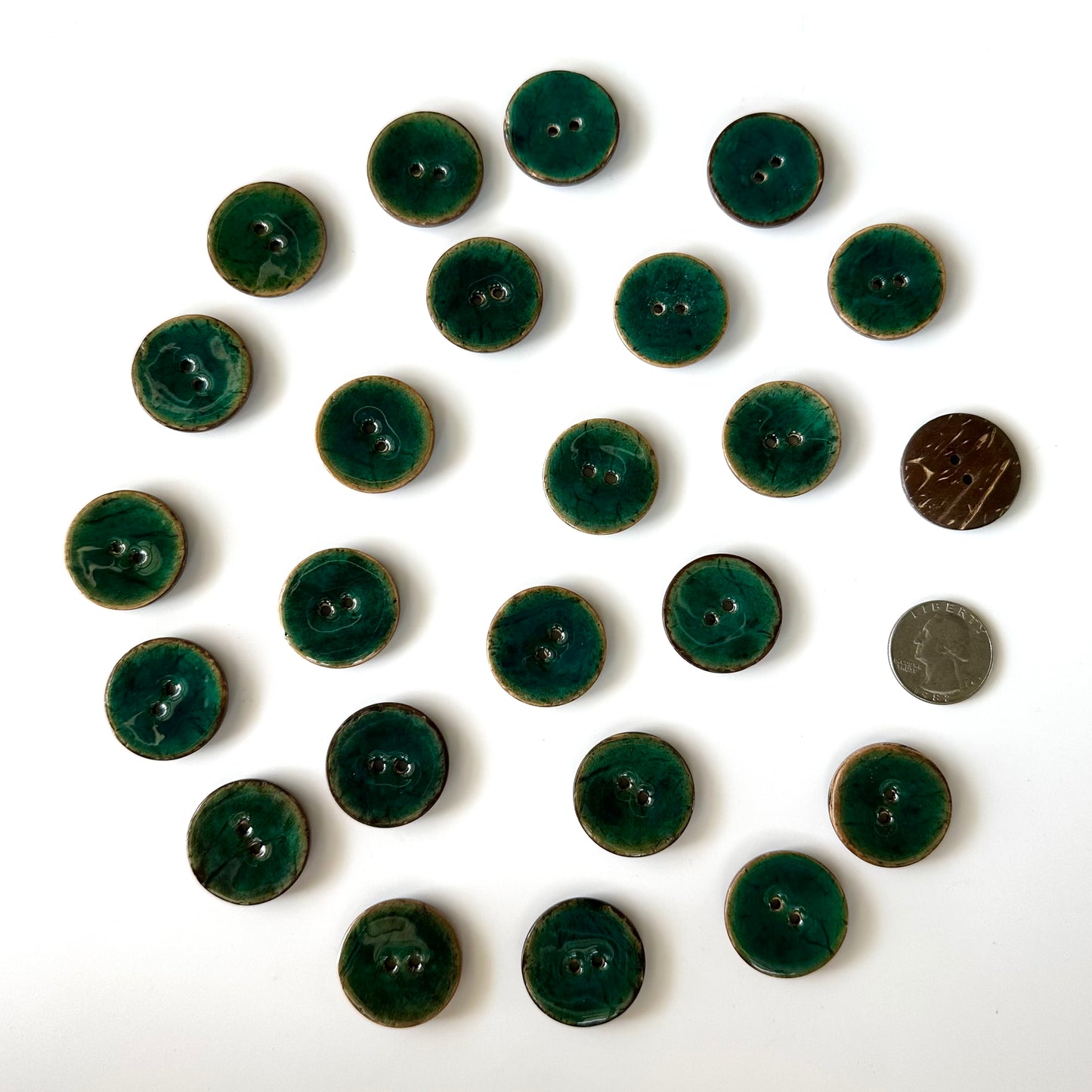 Coconut & Bamboo Buttons - 1 inch and up
