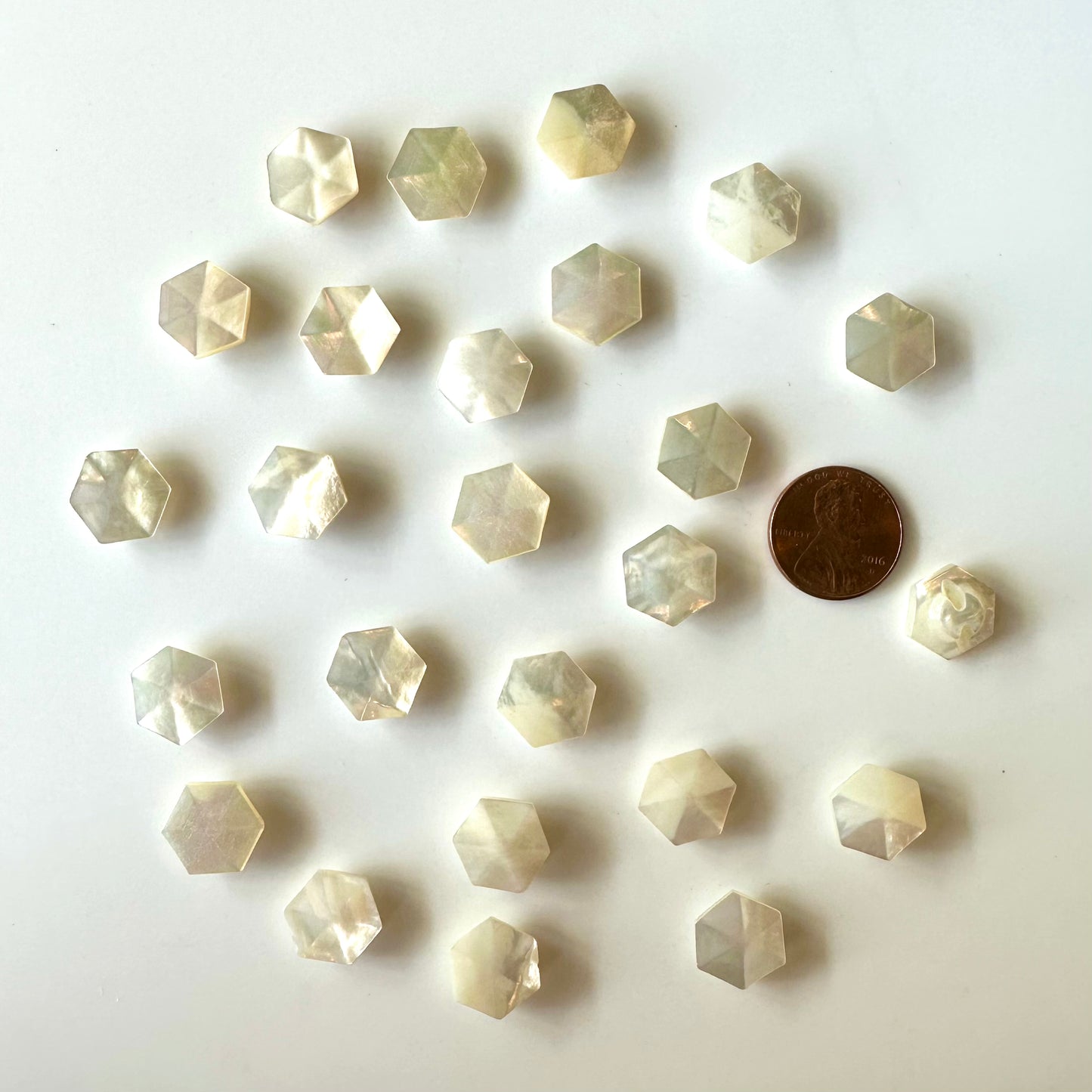 Shell Buttons - 5/8 to 7/8 inch