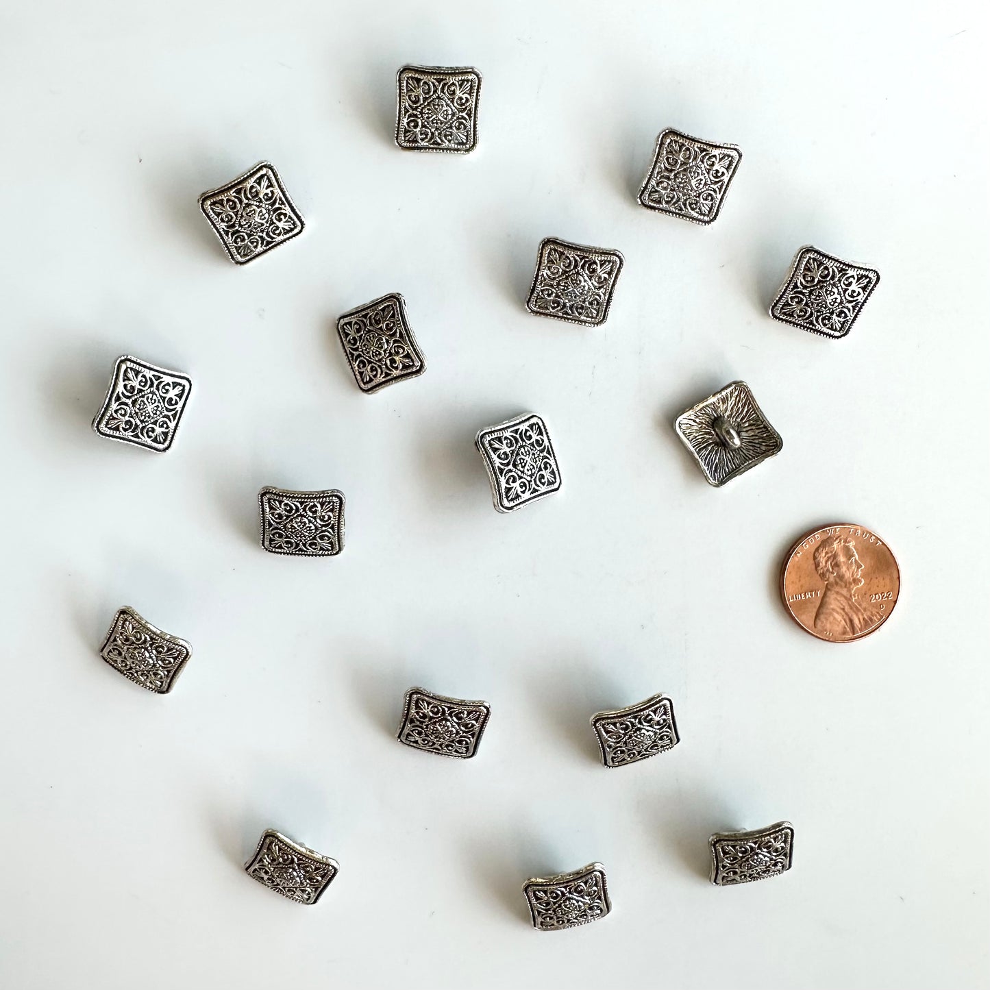 Metal Buttons under 5/8 inch