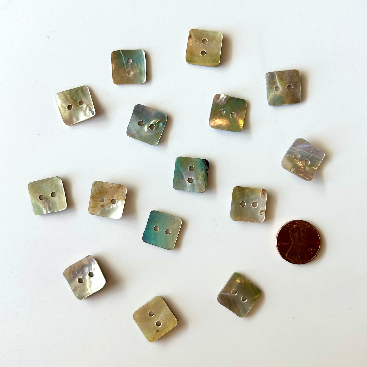 Shell Buttons - 5/8 to 7/8 inch