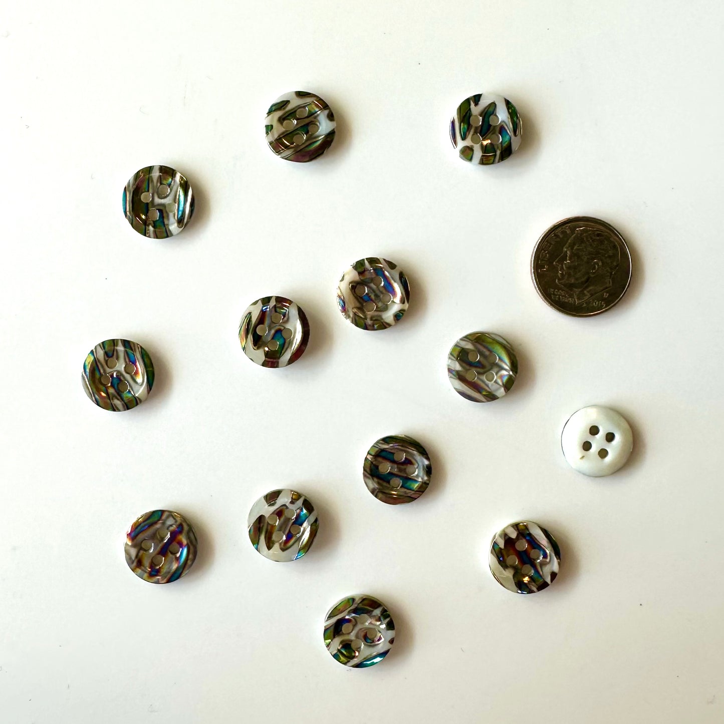 Shell Buttons - 5/8 to 7/8 inch