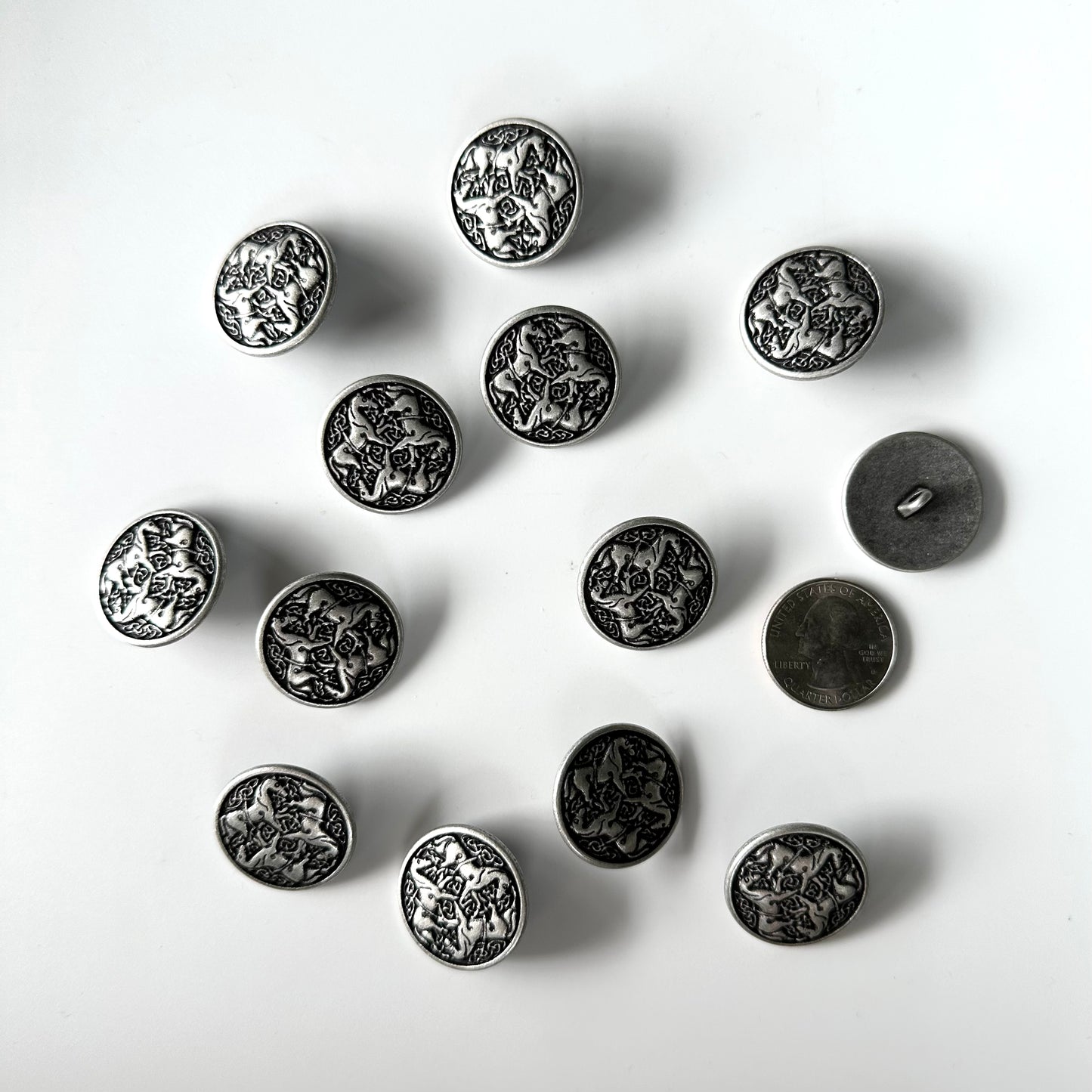 Metal Buttons over 7/8 inch