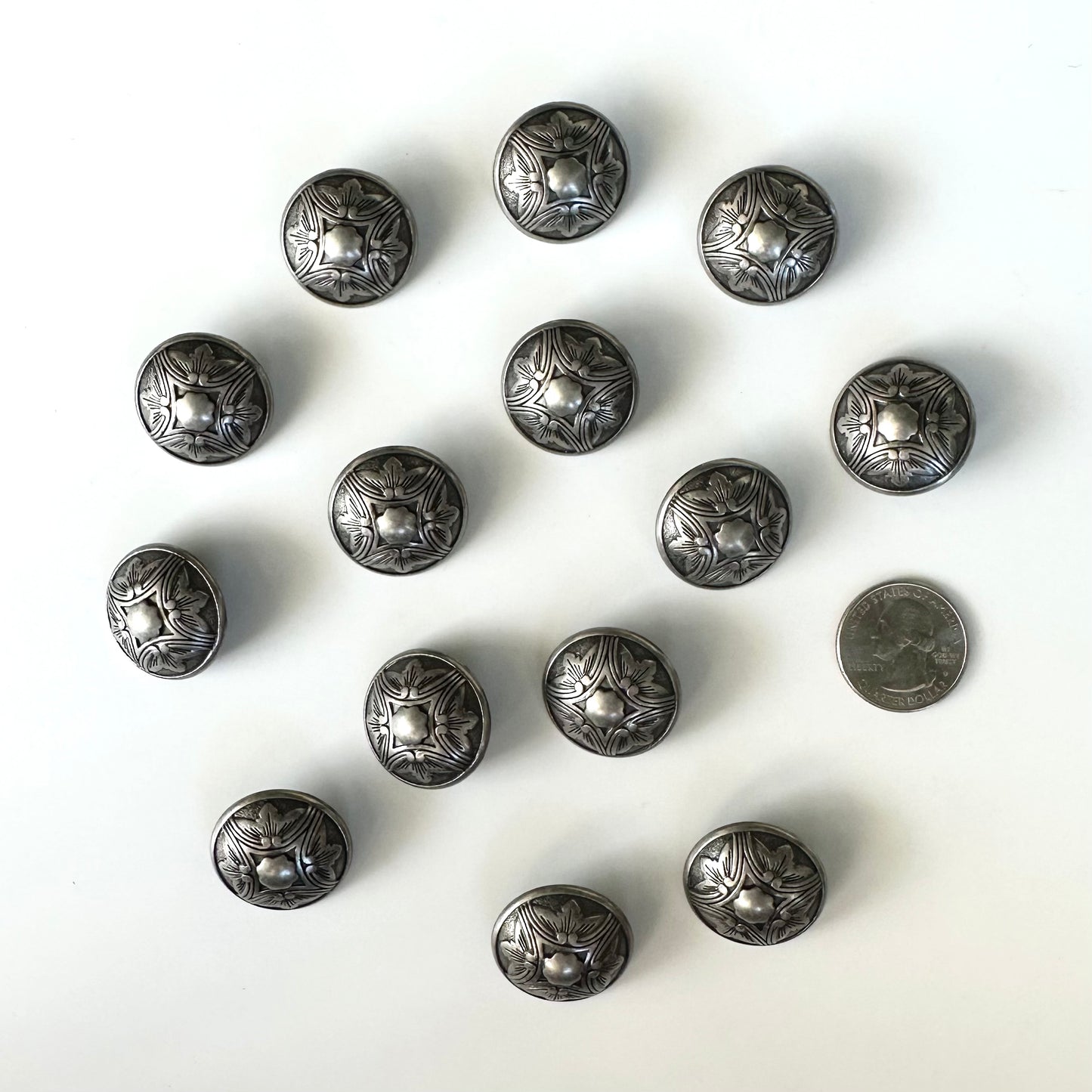 Metal Buttons over 7/8 inch