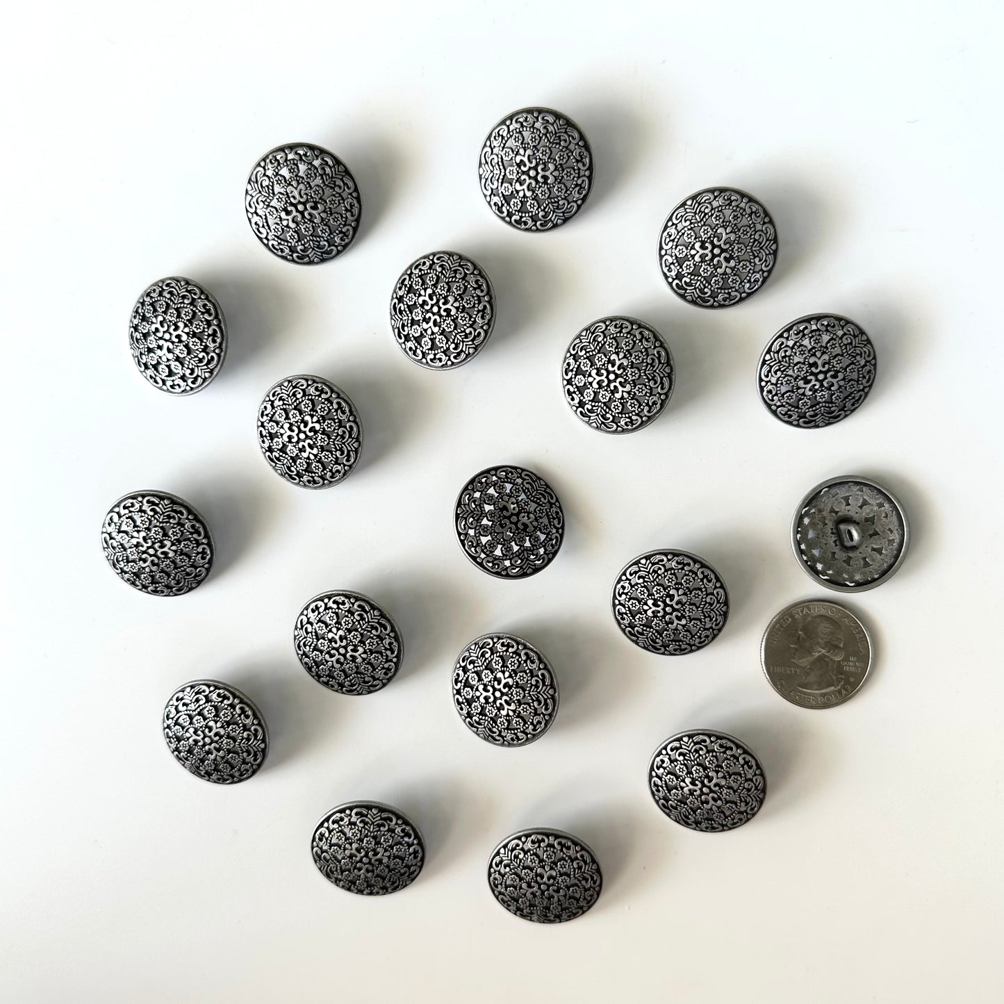 Metal Buttons over 7/8 inch