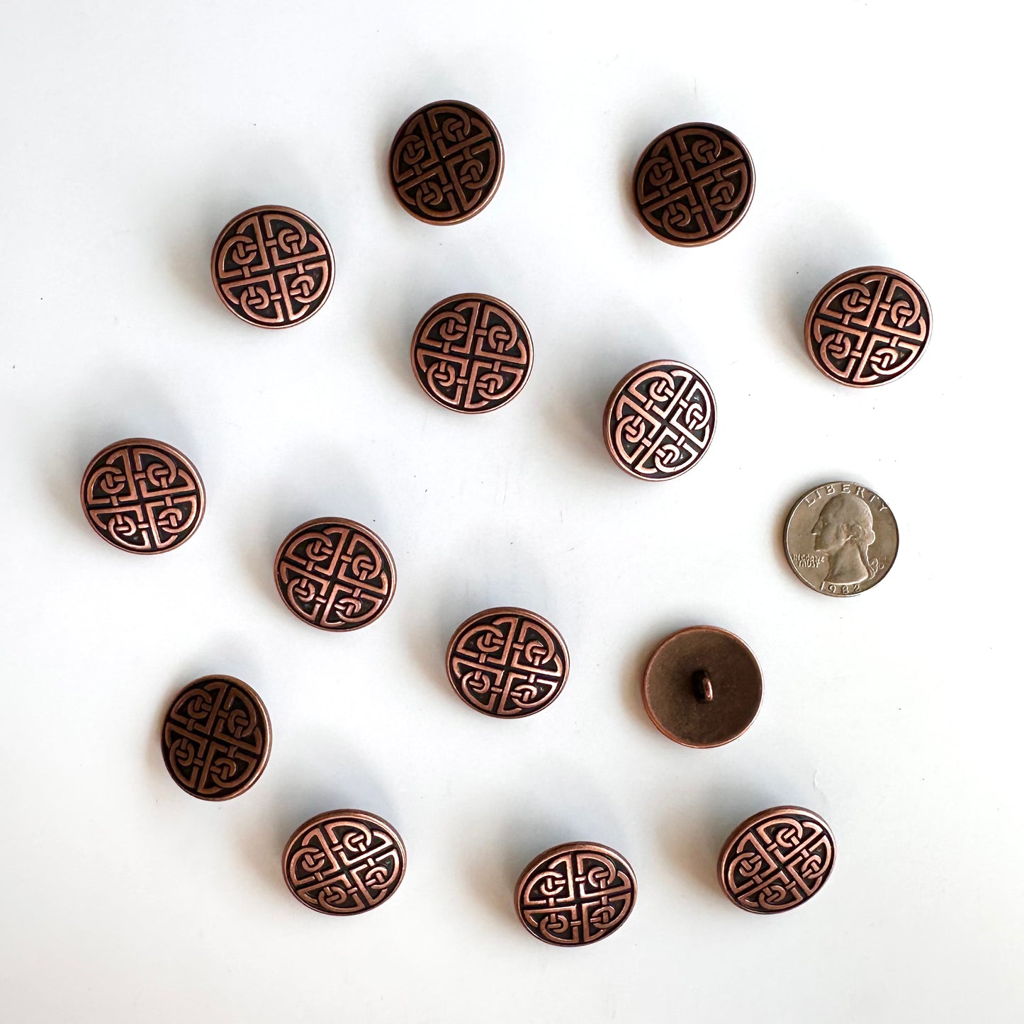 Metal Buttons over 7/8 inch