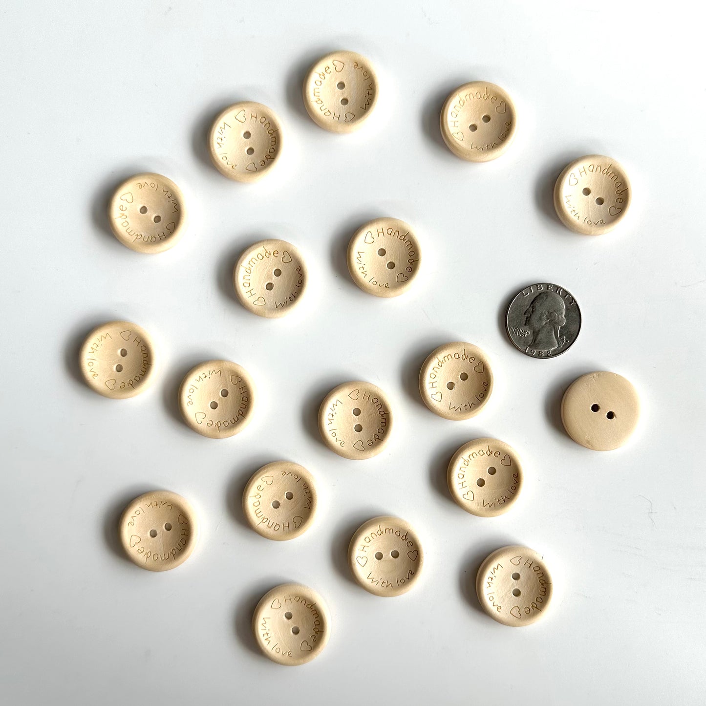 Wood Buttons over 7/8 inch