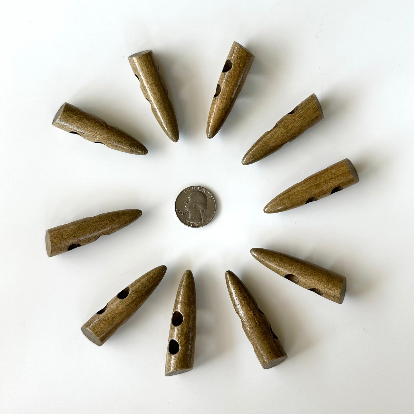 Wood Buttons over 7/8 inch