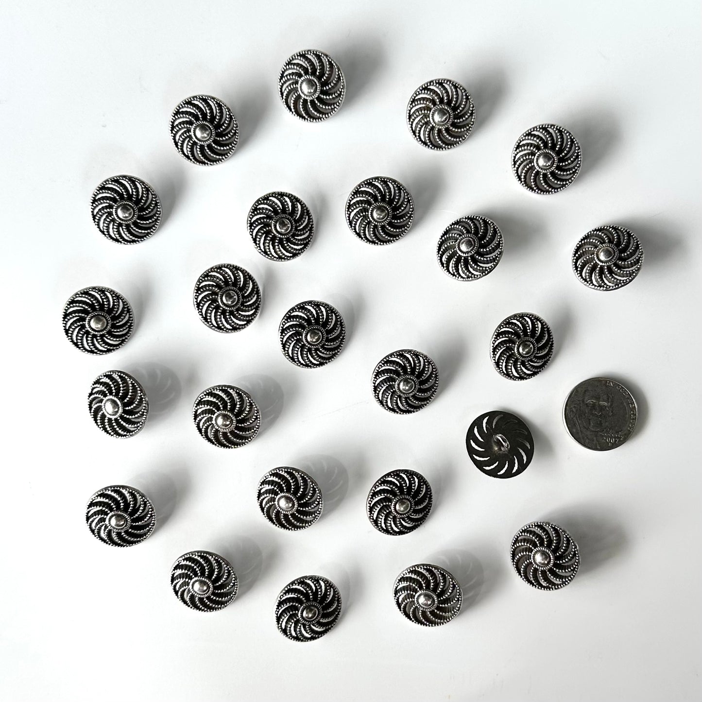Metal Buttons 5/8 inch to 7/8 inch