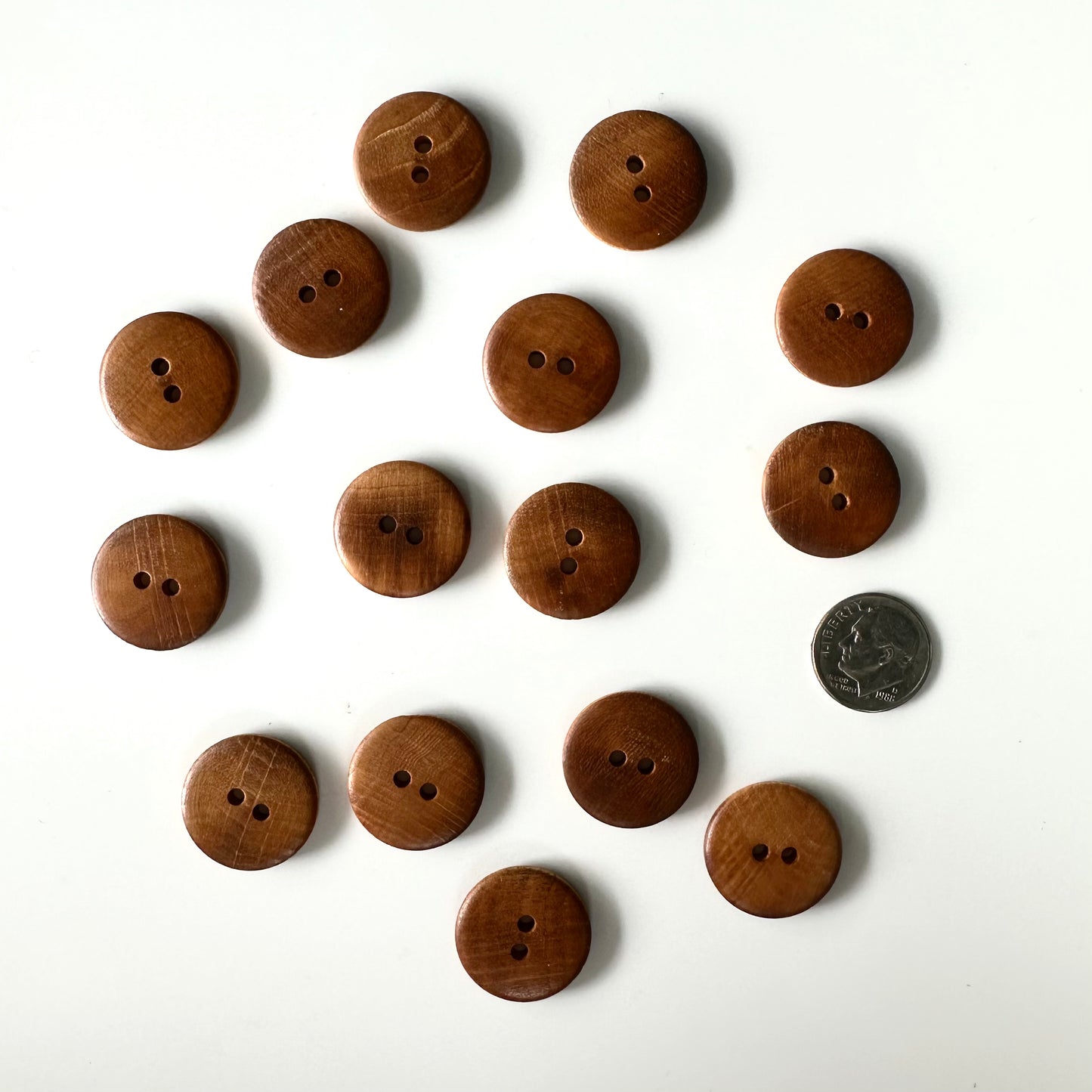 Wood Buttons 5/8 to 7/8 inch