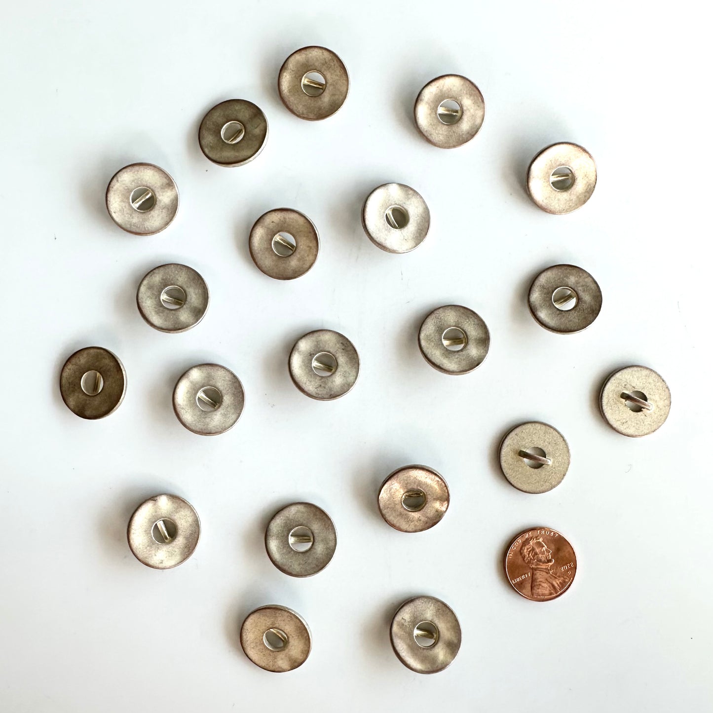 Metal Buttons 5/8 inch to 7/8 inch