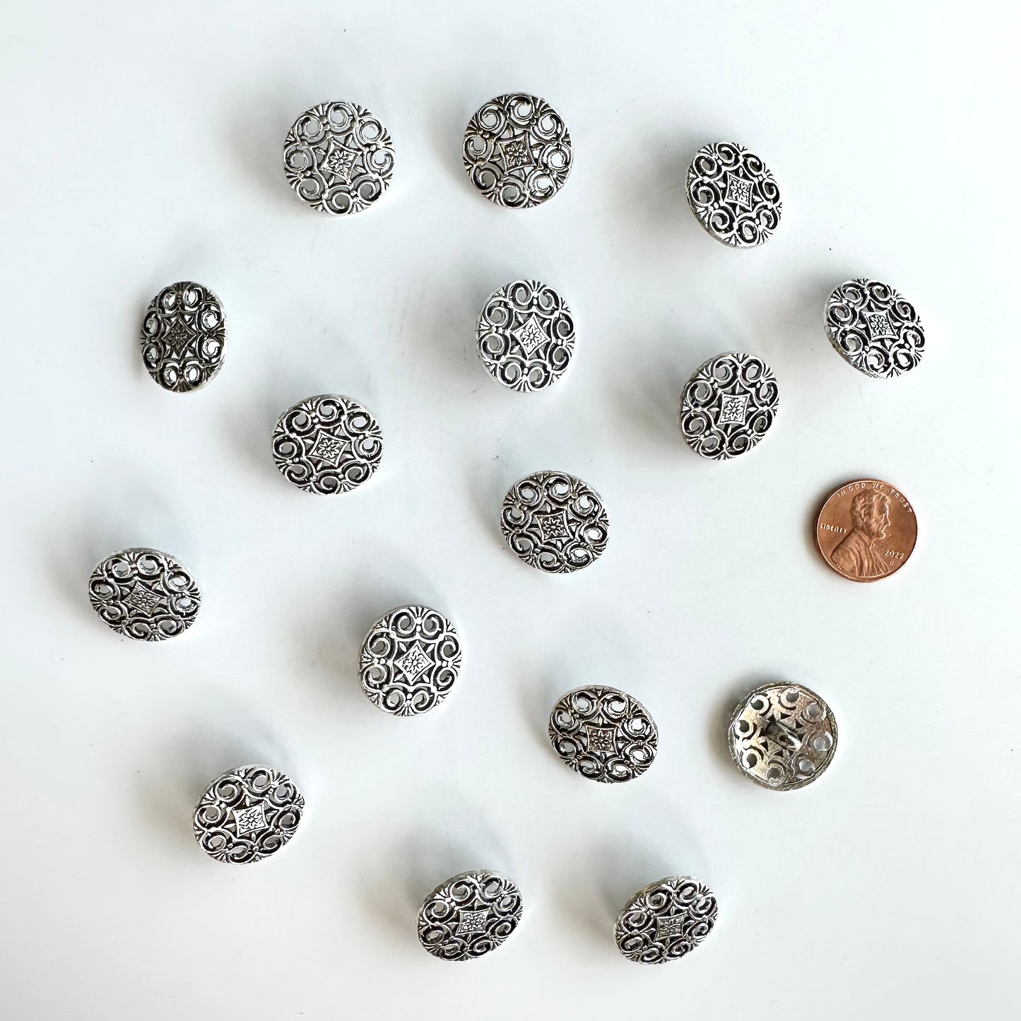Metal Buttons 5/8 inch to 7/8 inch