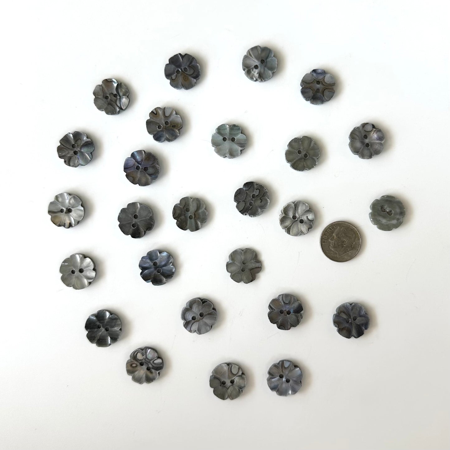 Shell Buttons - 5/8 to 7/8 inch