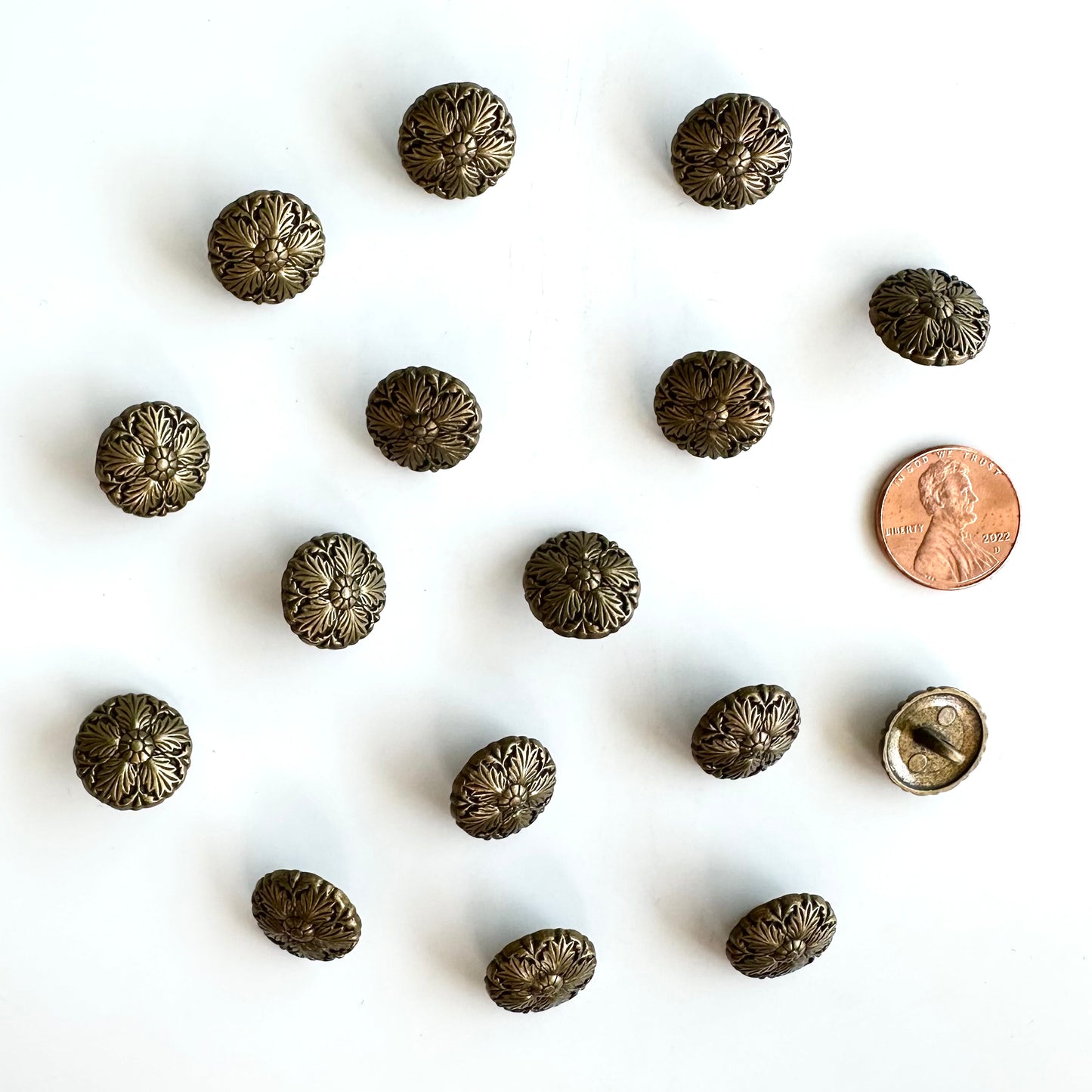 Metal Buttons 5/8 inch to 7/8 inch