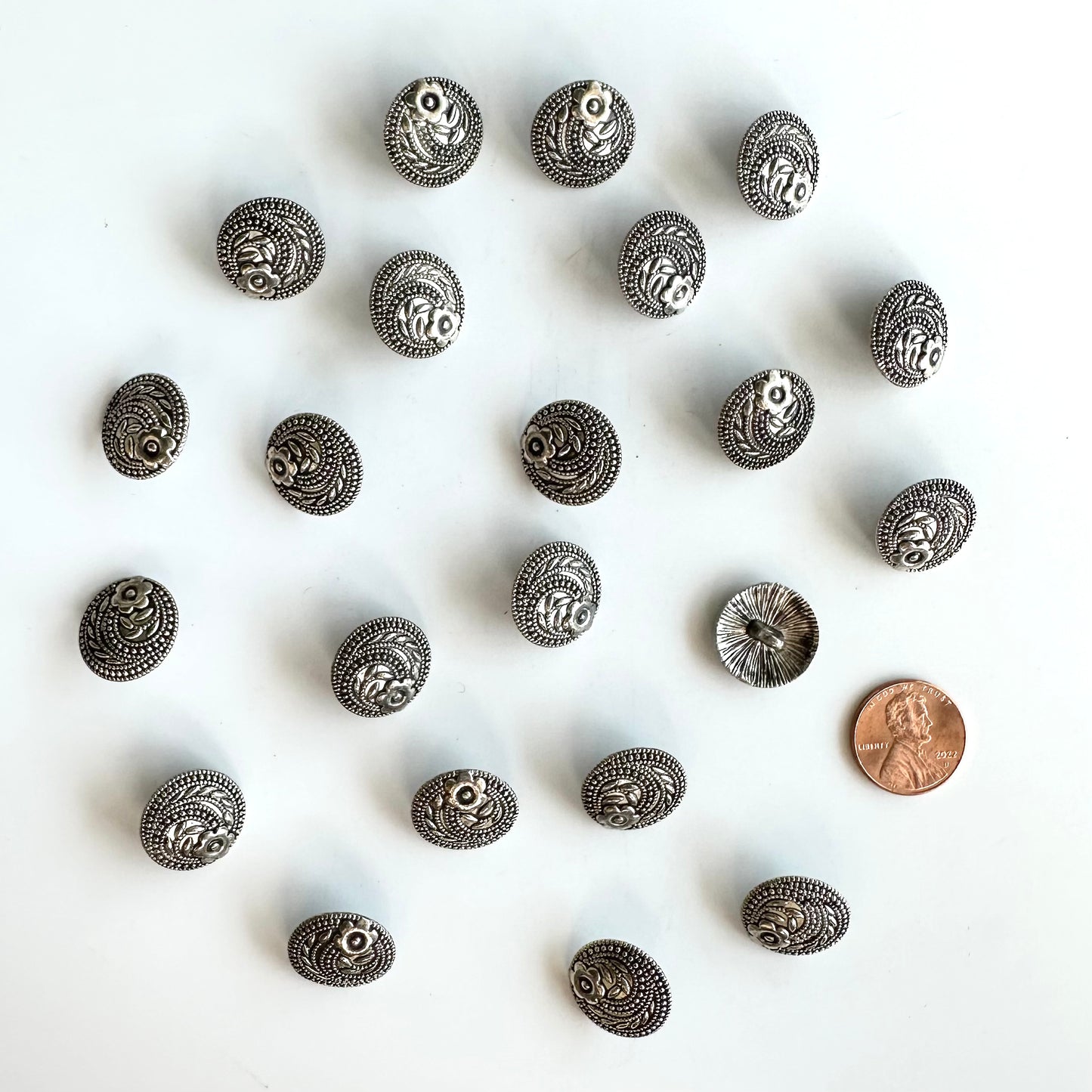 Metal Buttons 5/8 inch to 7/8 inch