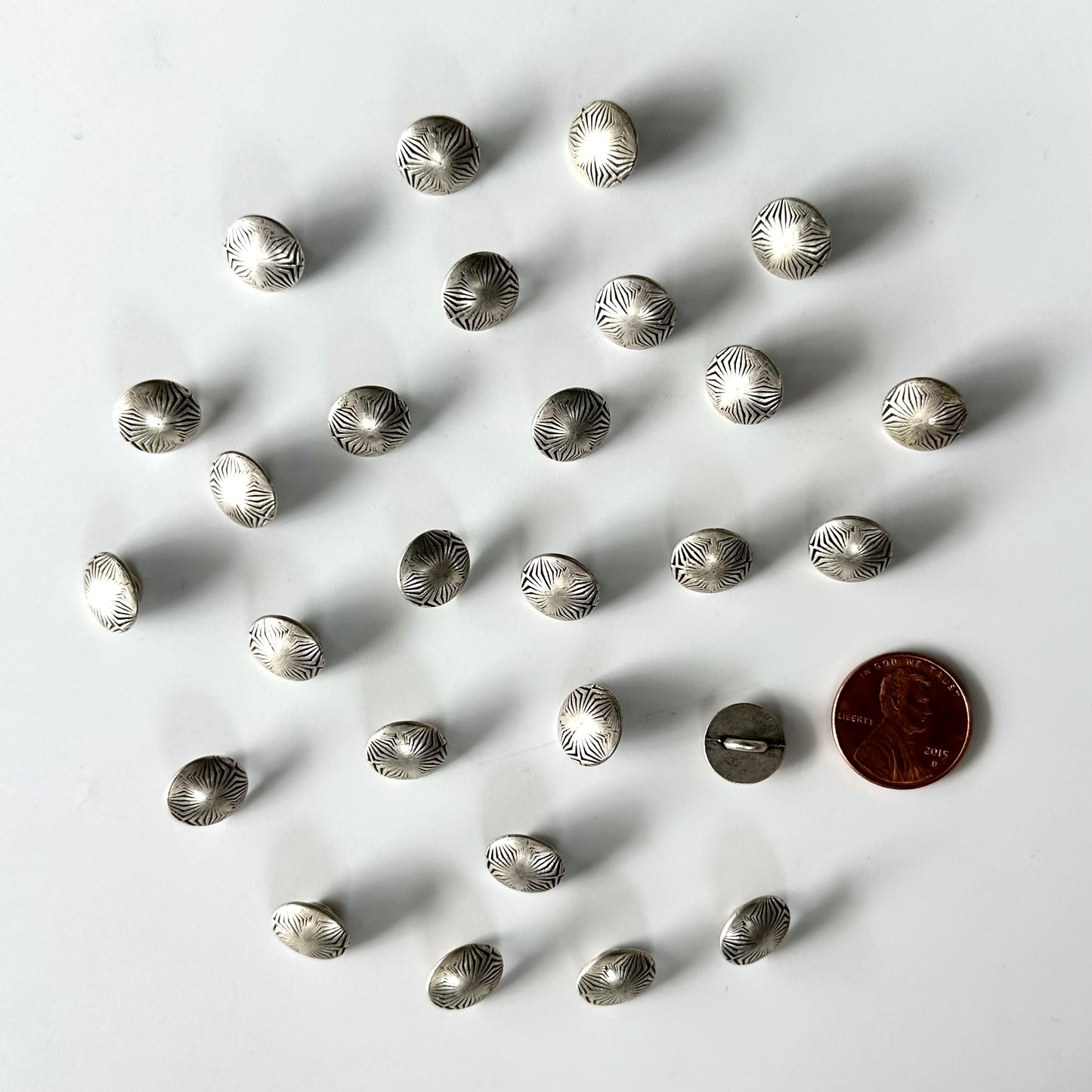 Metal Buttons under 5/8 inch