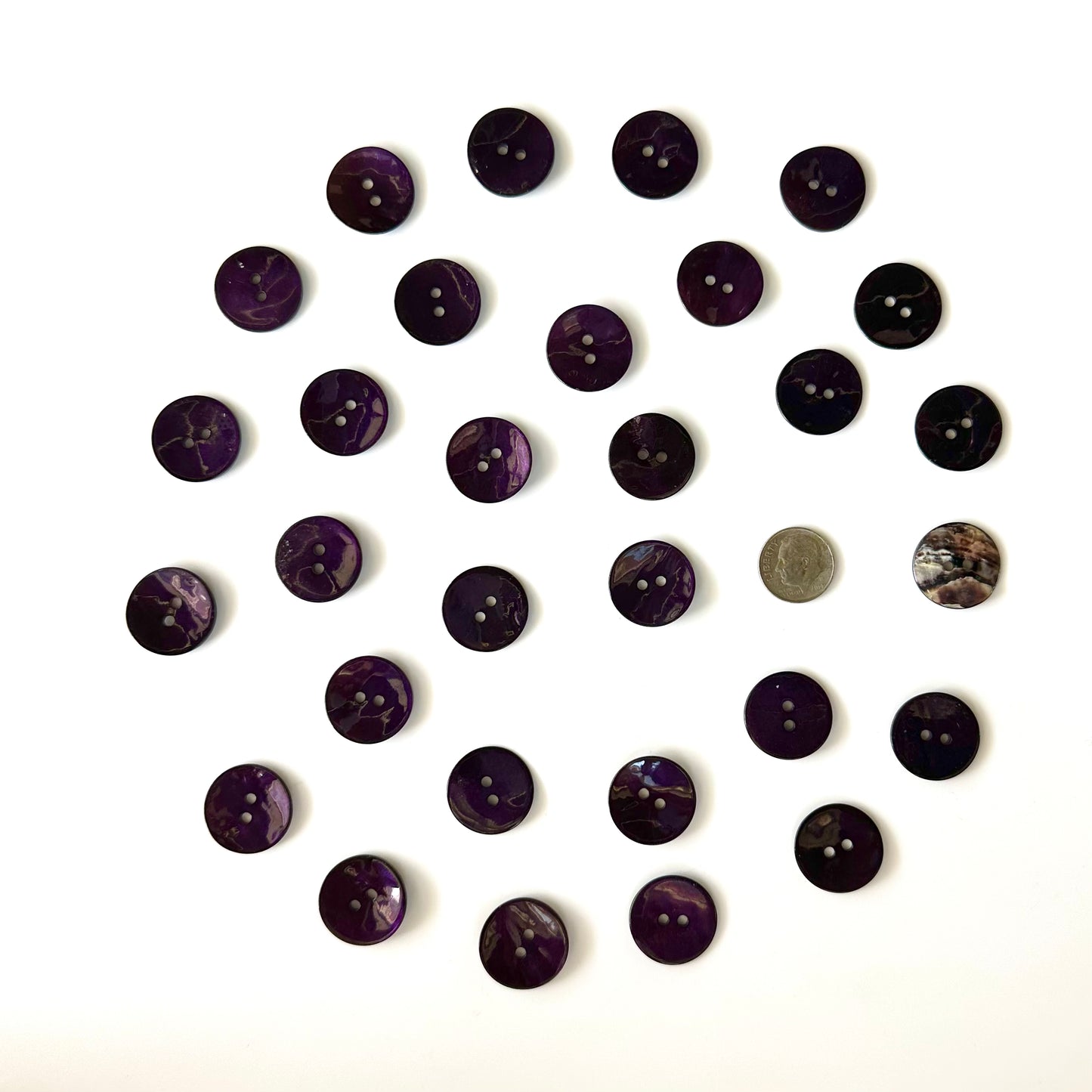 Shell Buttons - 5/8 to 7/8 inch