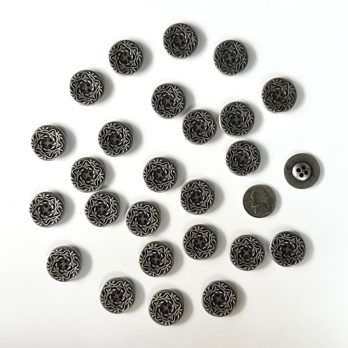 Metal Buttons 5/8 inch to 7/8 inch