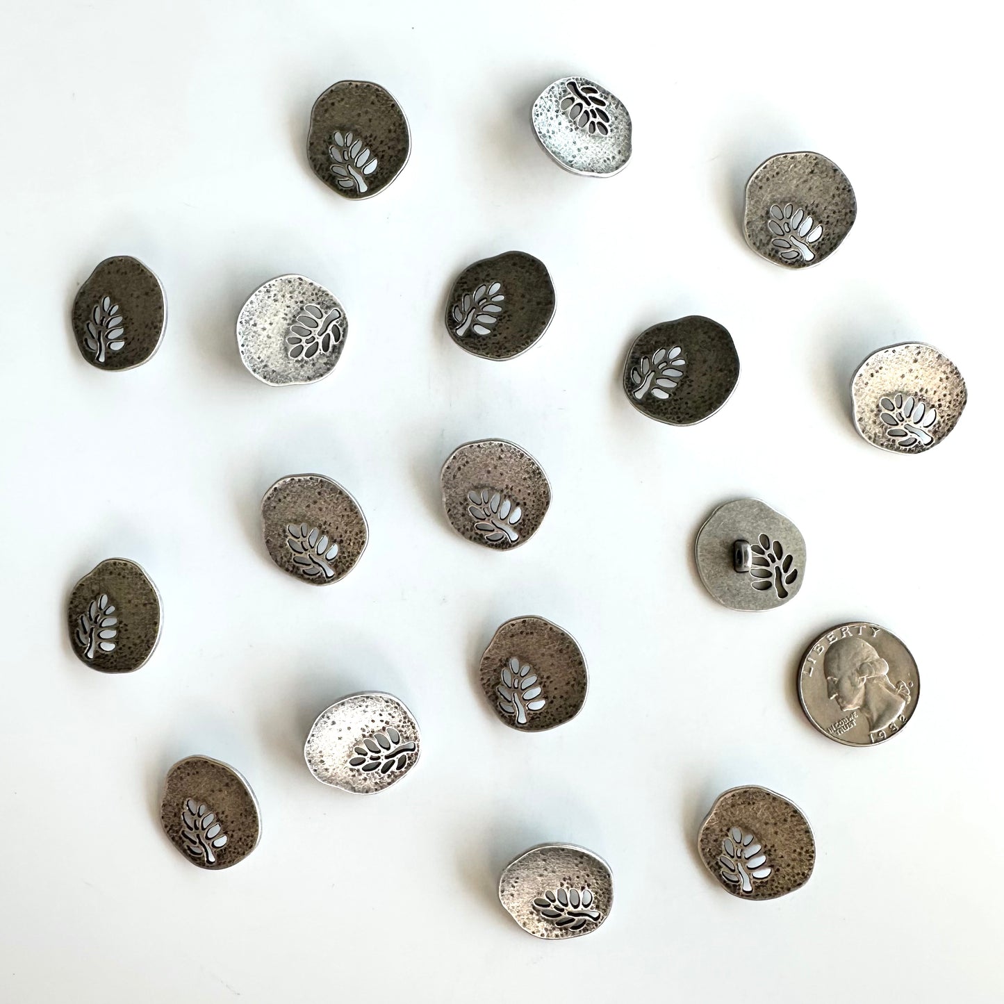 Metal Buttons 5/8 inch to 7/8 inch