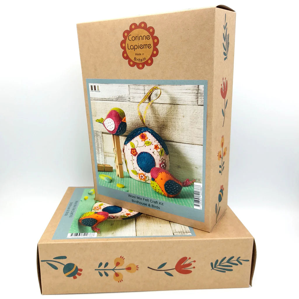 Birdhouse & Birds Felt Kit | Corinne Lapierre