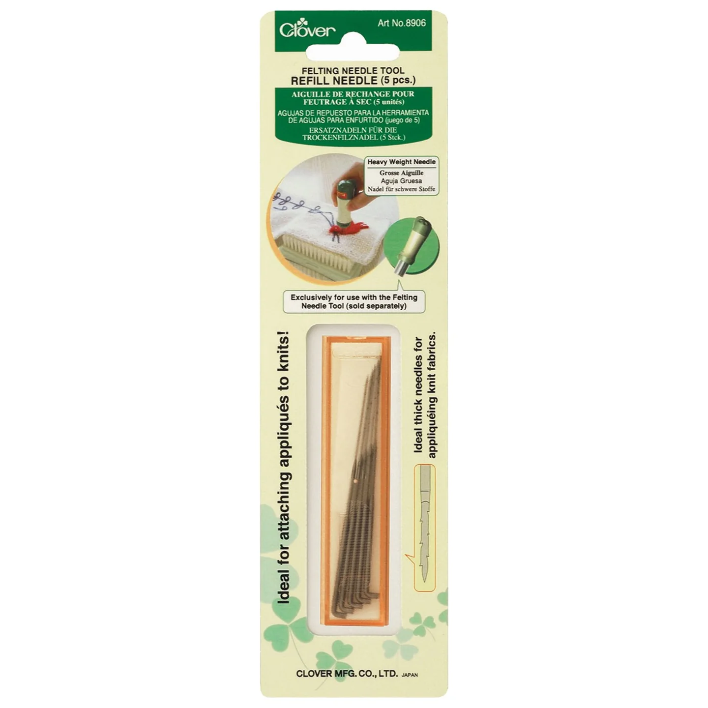 Clover Felting Refill Needles, Heavy