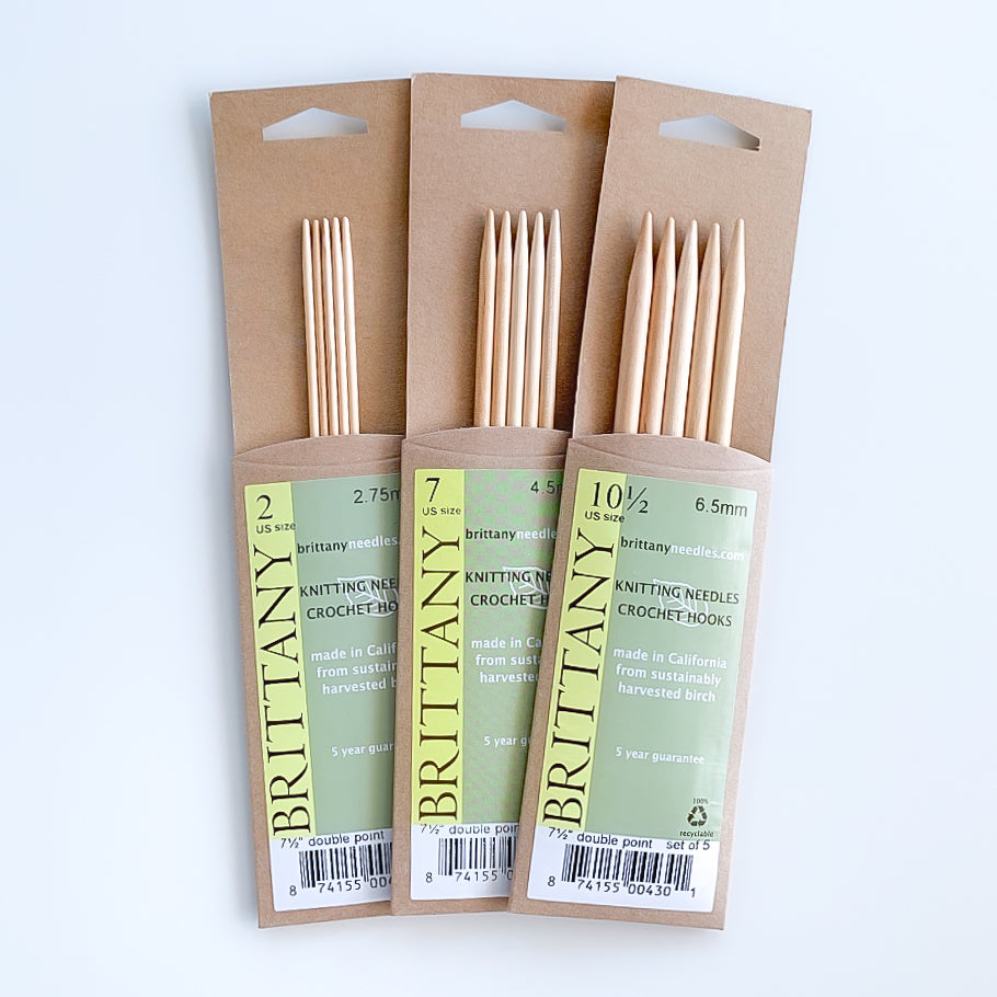 Brittany 7.5" Double Pointed Needles (US 11 through 17)