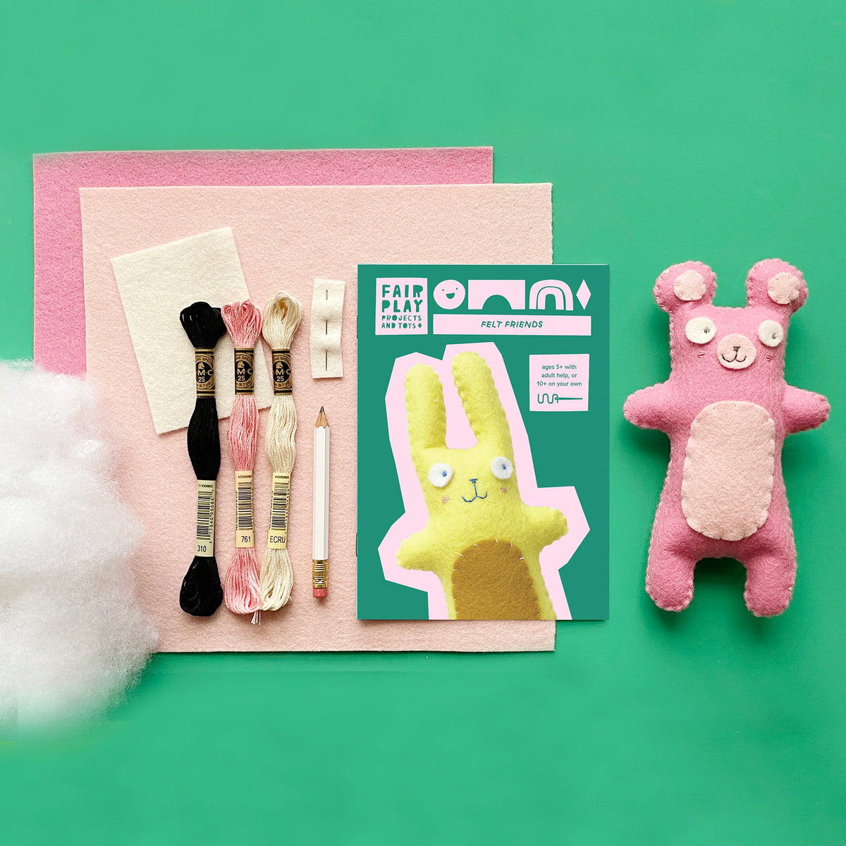 Felt Friend Kits - Bear | Fair Play Projects – The Black Squirrel