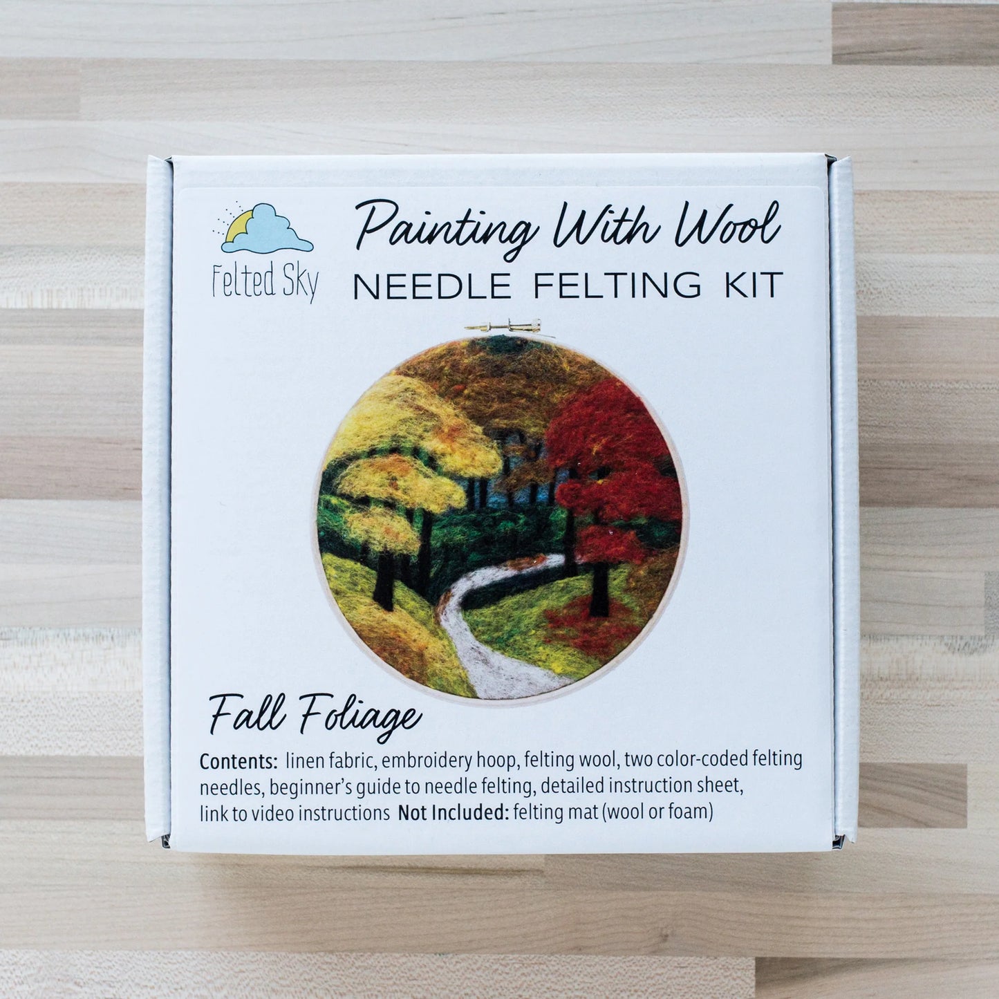 Fall Foliage Needle Felting Kit | Felted Sky