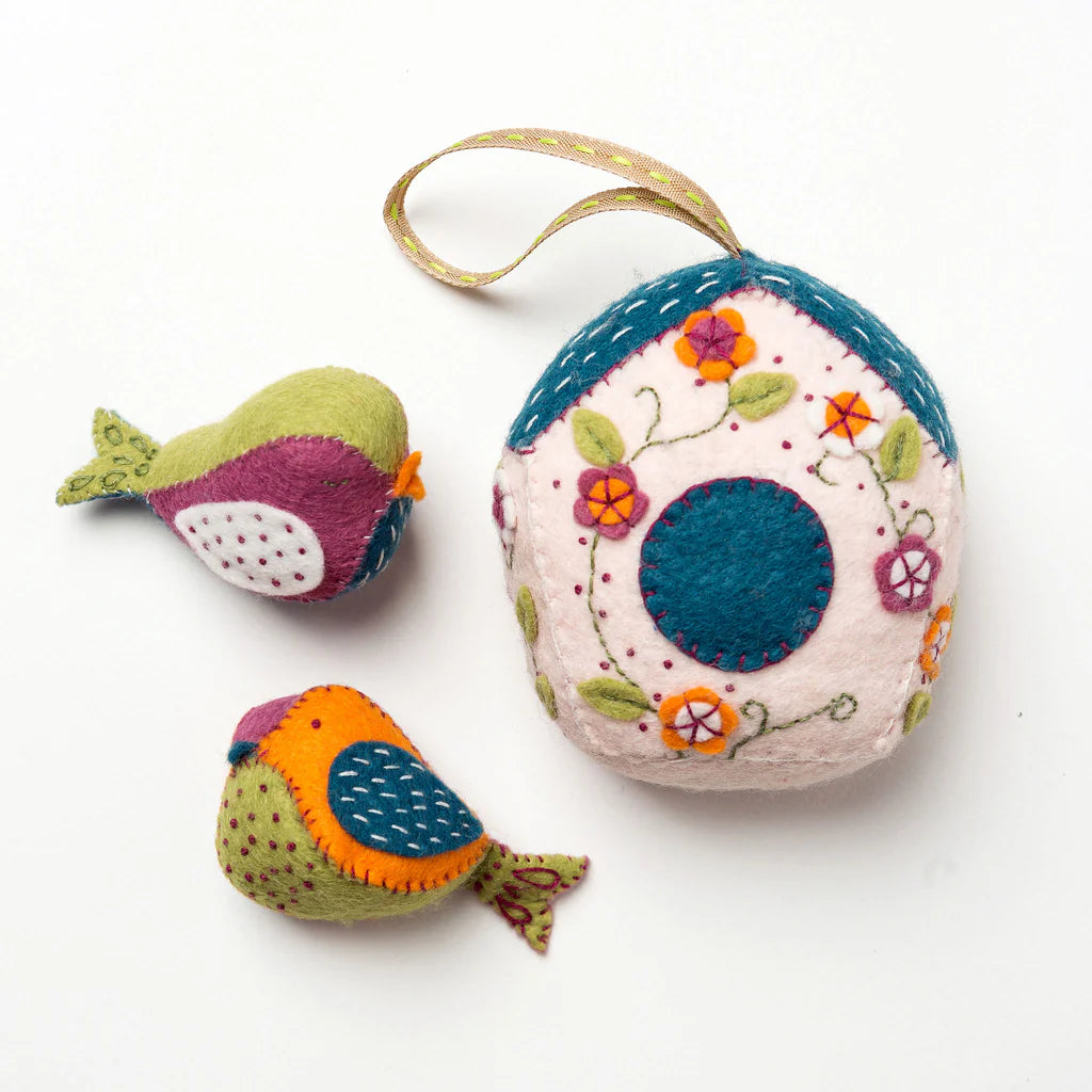 Birdhouse & Birds Felt Kit | Corinne Lapierre