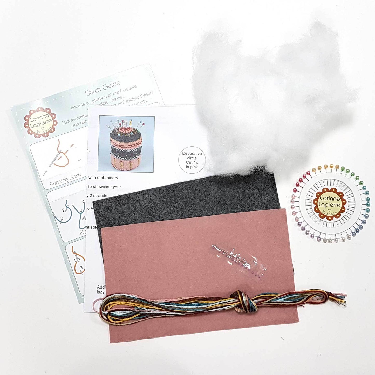 Felt Pincushion Kit |Corinne Lapierre