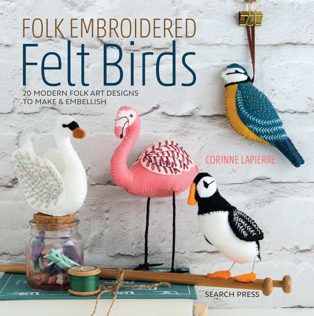 Folk Embroidered Felt Birds Book | Corinne Lapierre