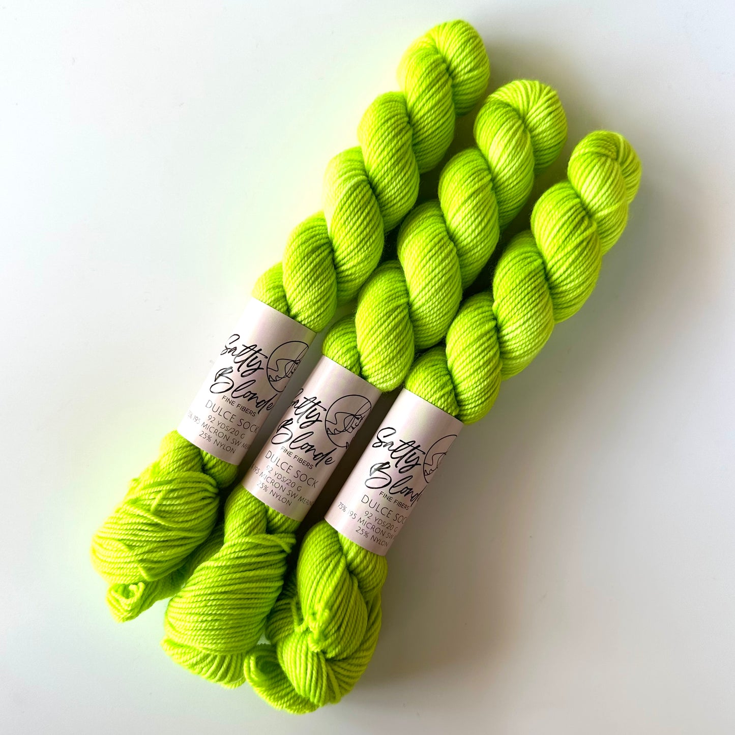Dulce Sock Neon Minis | Salty Blonde Fiber