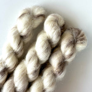 White Peony Mohair Lace - Earl Grey Fiber Co.