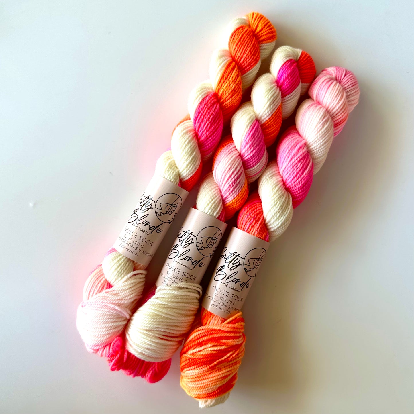 Dulce Sock Neon Minis | Salty Blonde Fiber