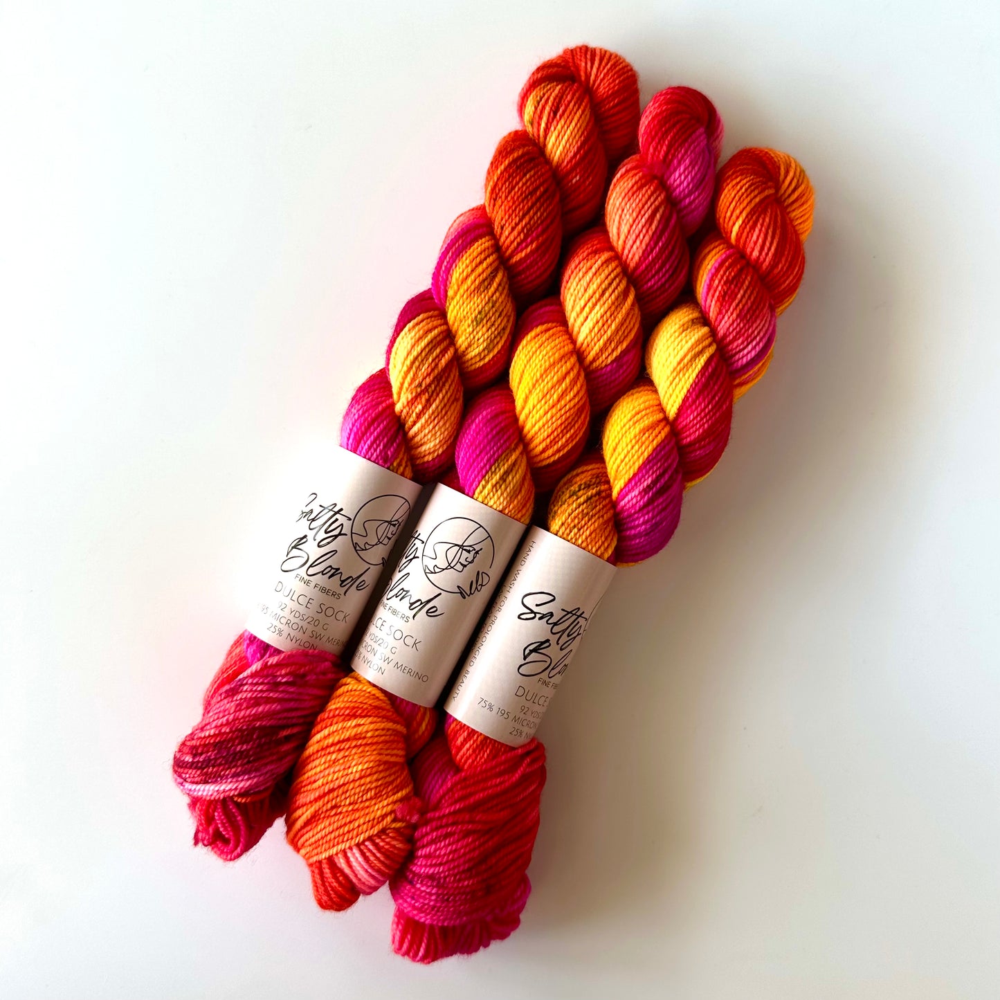 Dulce Sock Neon Minis | Salty Blonde Fiber