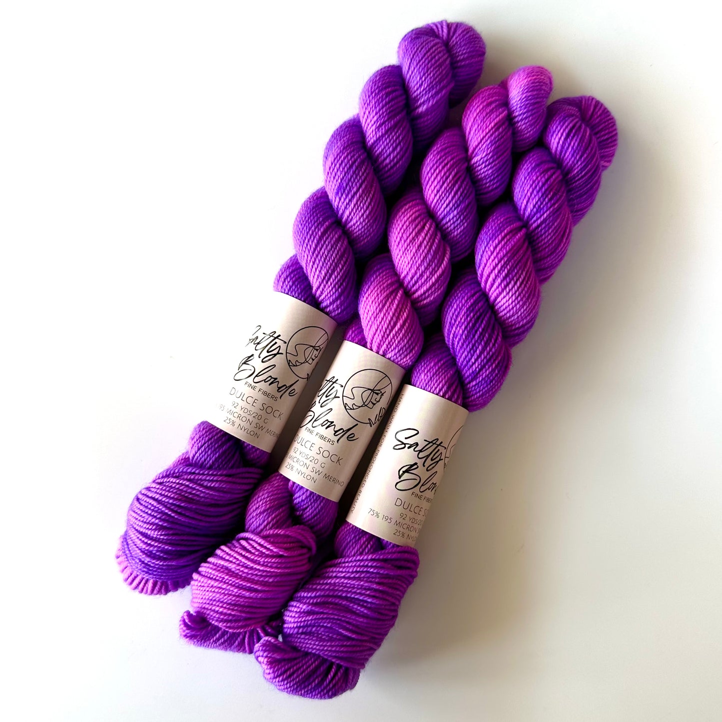 Dulce Sock Neon Minis | Salty Blonde Fiber