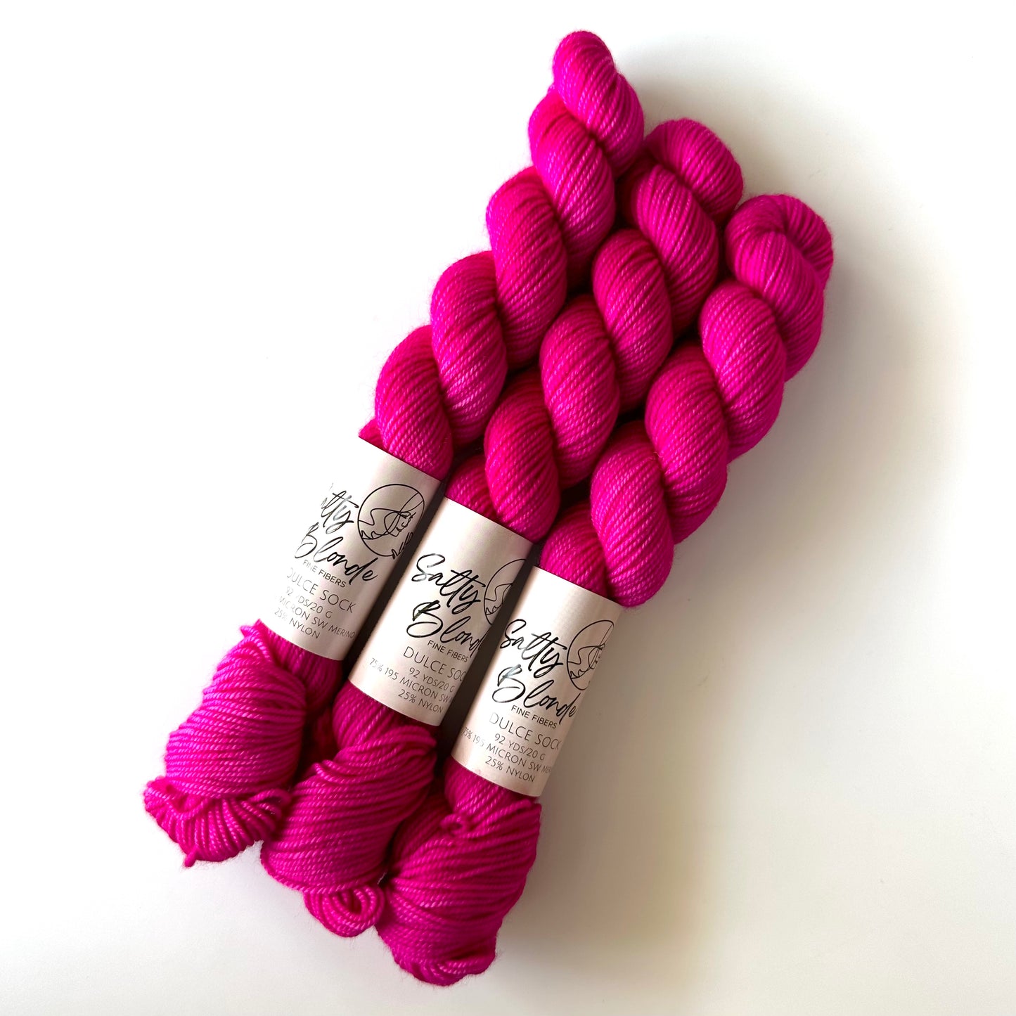 Dulce Sock Neon Minis | Salty Blonde Fiber