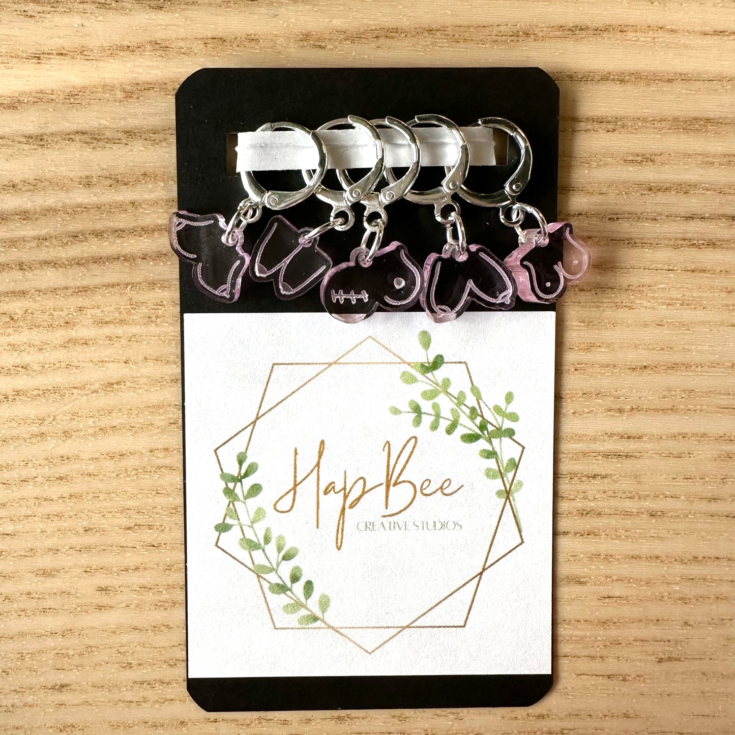 A Bevy of Boobs Stitch Marker Set | HapBee Creative Studios