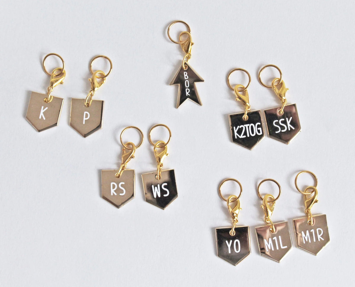 Progress Keepers / Stitch Markers - Twill & Print | final sale