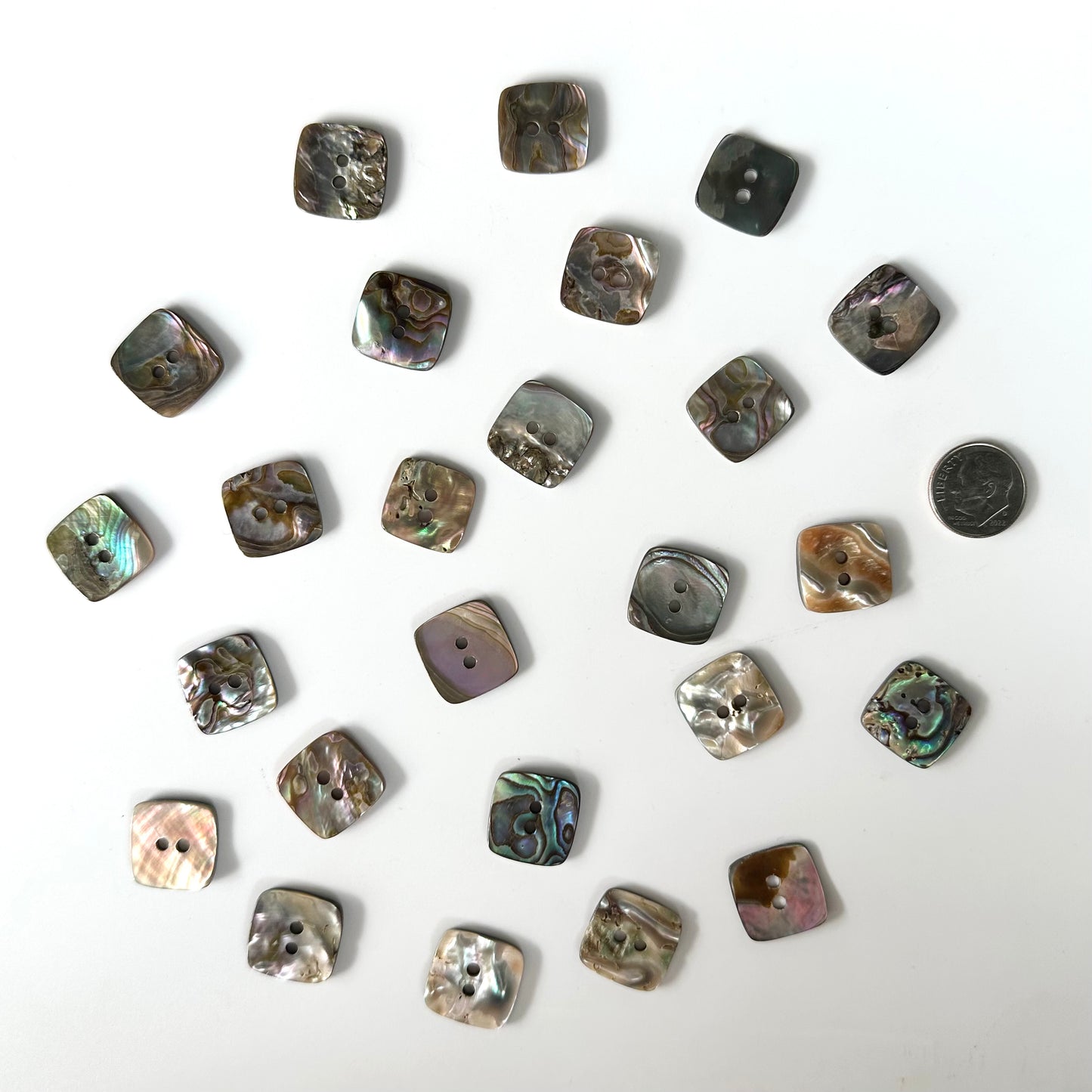 Shell Buttons - 5/8 to 7/8 inch