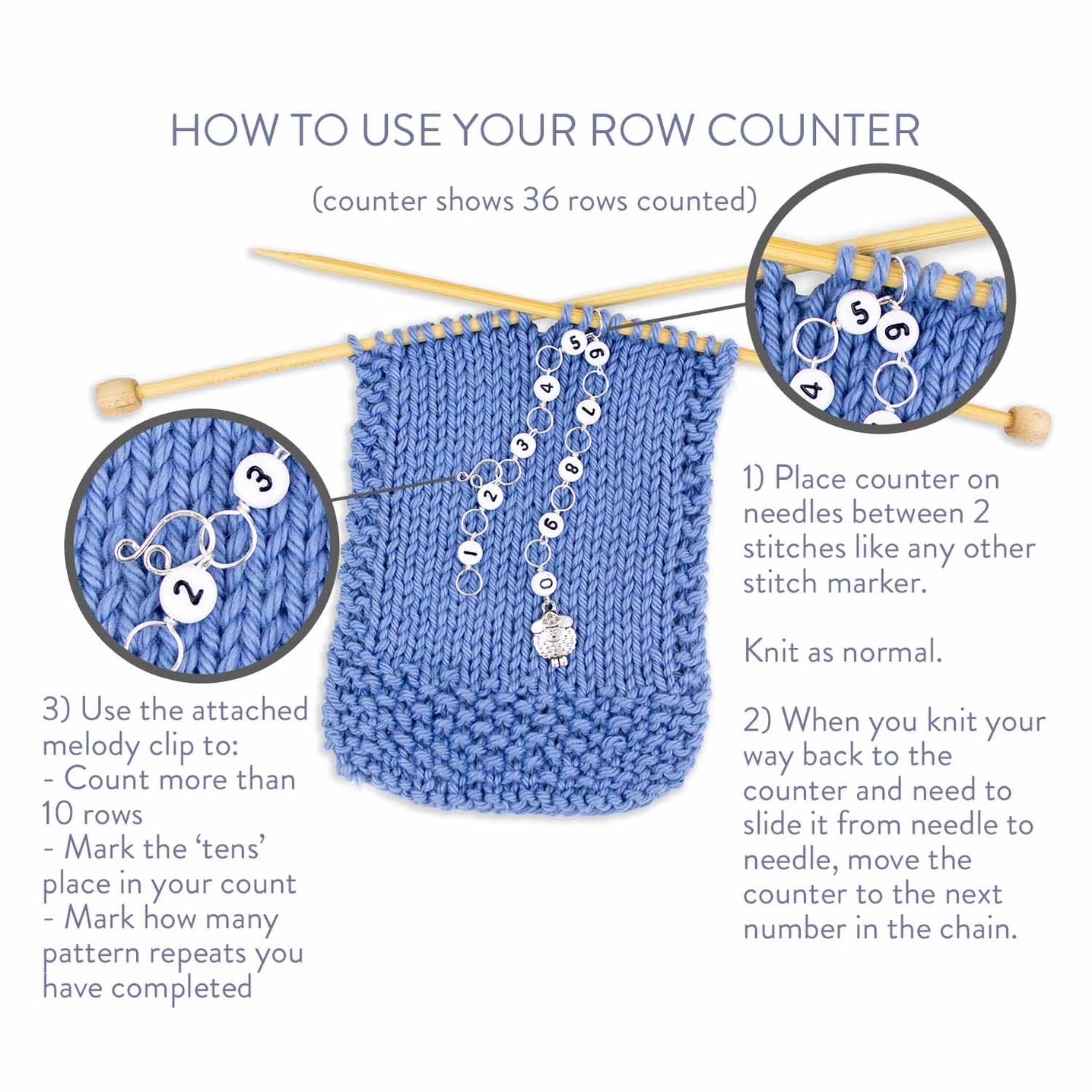 Yarn Ball Row Counter | Twice Sheared Sheep