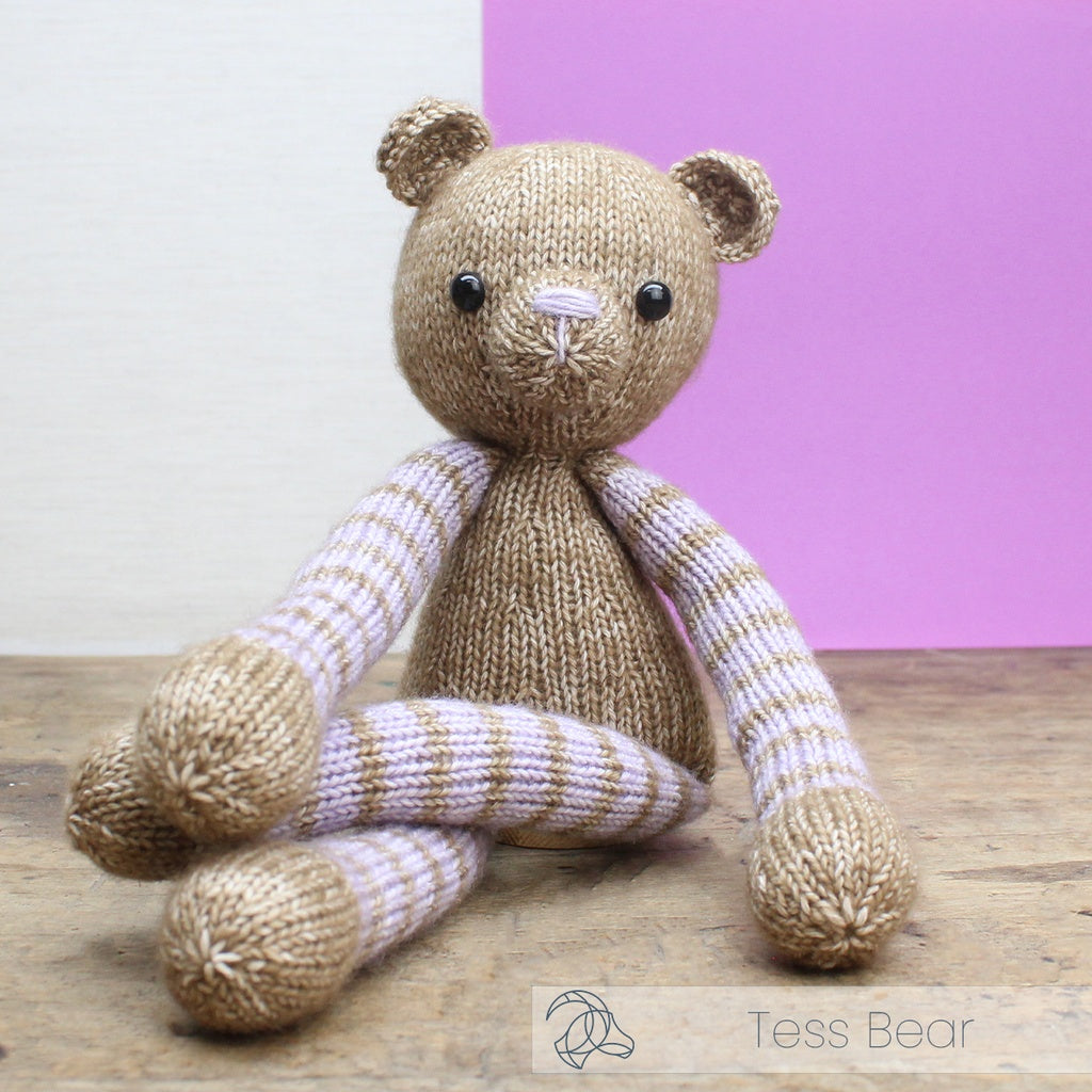 Tess Bear Knit Amigurumi Kit