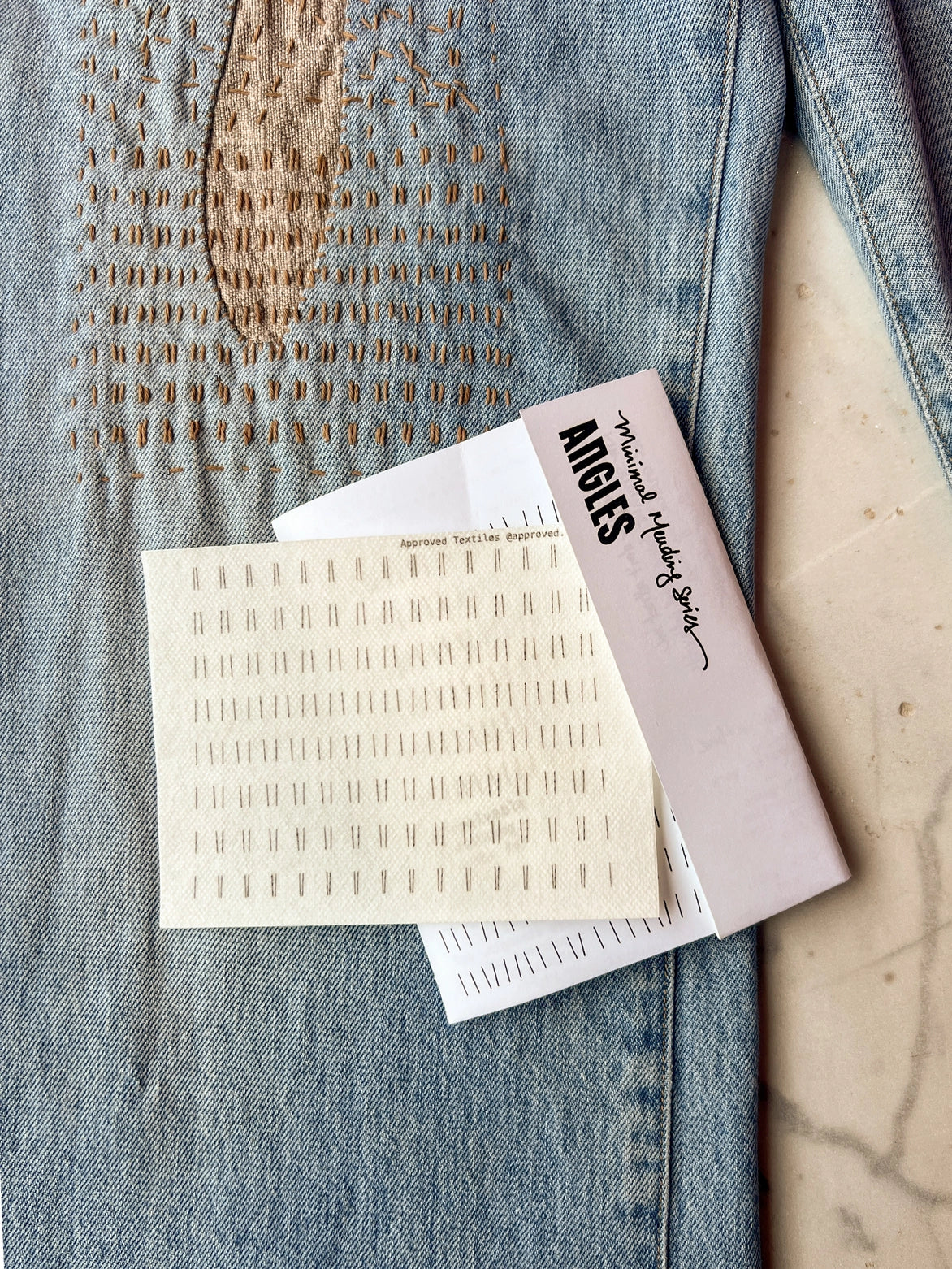 Angles - Minimal Mending + Embellishment Stick & Stitch | Approved Textiles