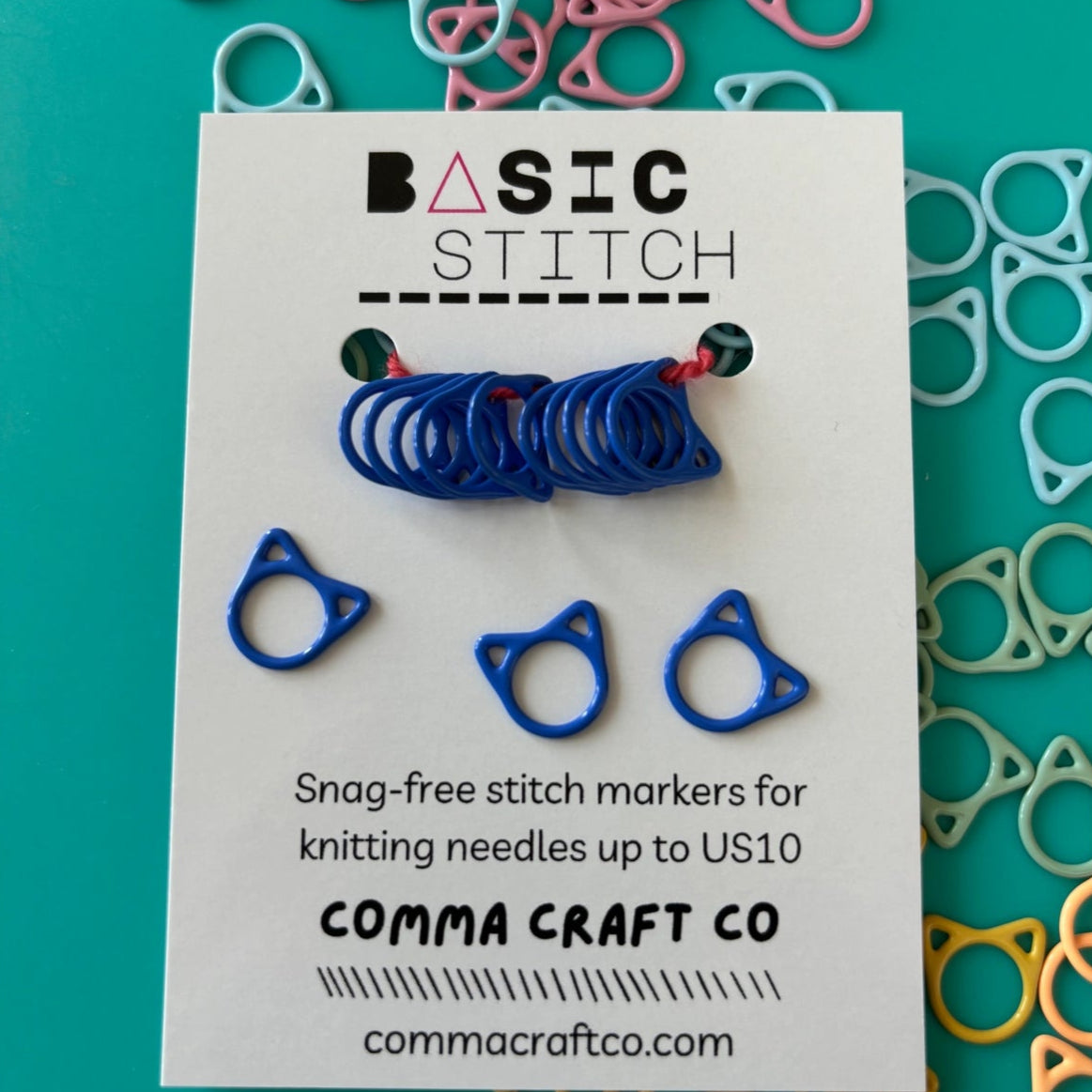 Cat Stitch Markers | Comma Craft Co.