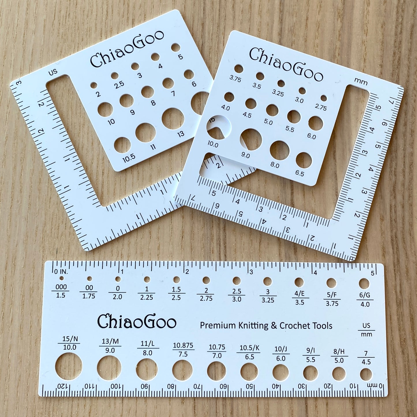 ChiaoGoo needle gauge