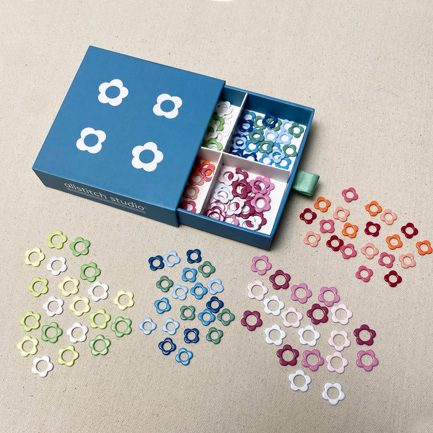 Flower Stitch Markers | Allstitch Studio