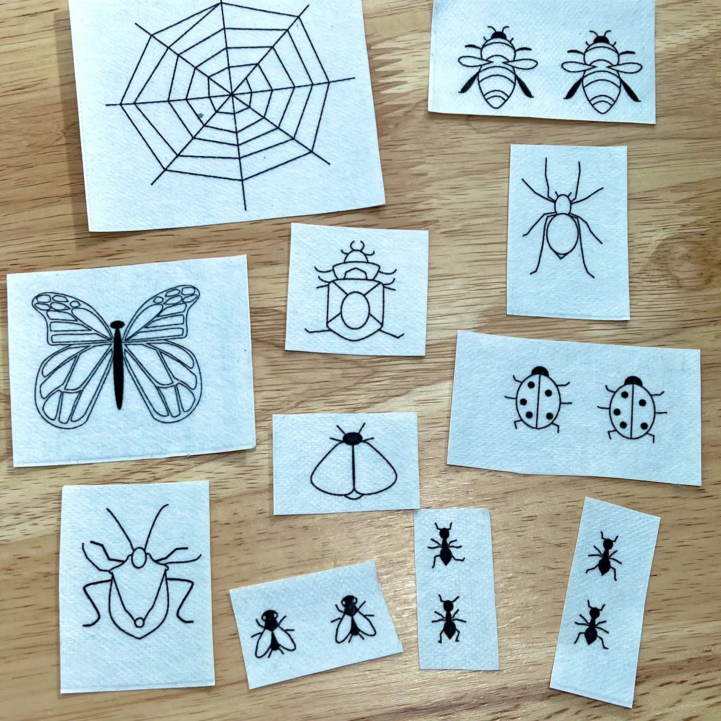 Bug Mending Pattern Transfers | Wrenbirdarts