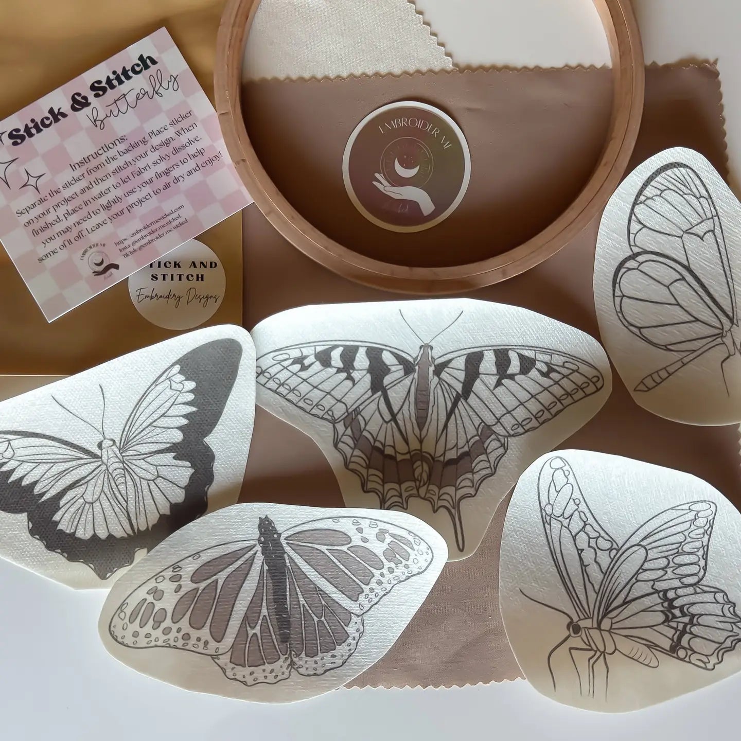 Butterfly Stick & Stitch | Embroider Me Wicked