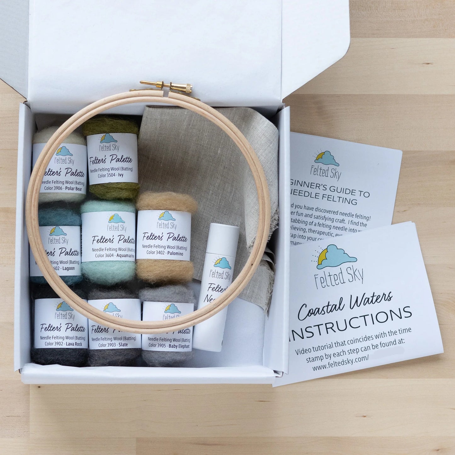 Coastal Waters Needle Felting Kit