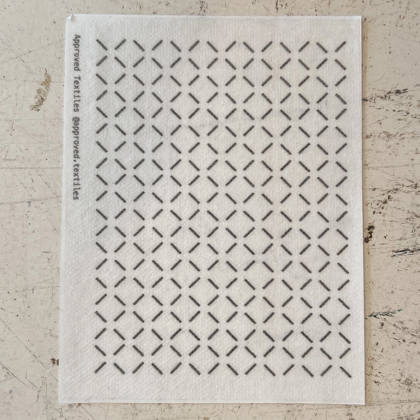 Diagonals Mending + Embellishment Stick & Stitch | Approved Textiles