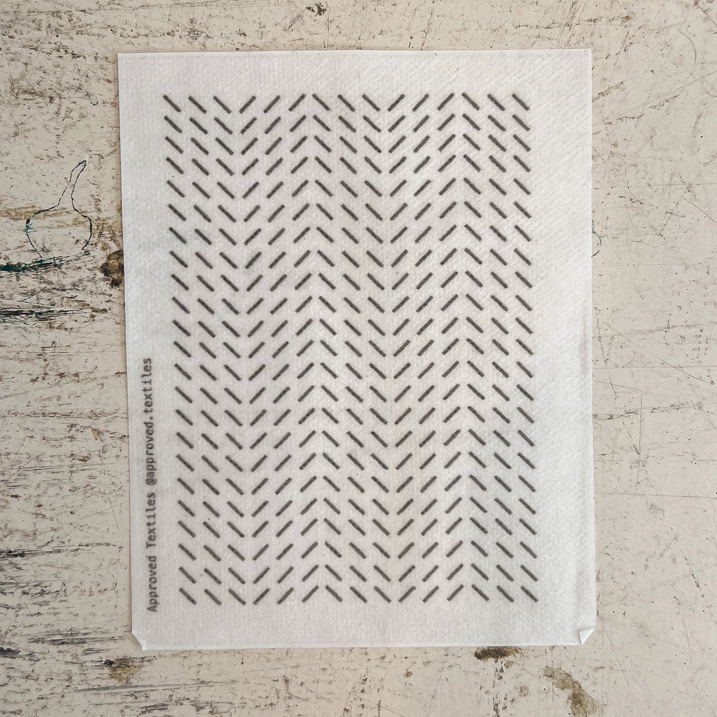 Diagonals Mending + Embellishment Stick & Stitch | Approved Textiles